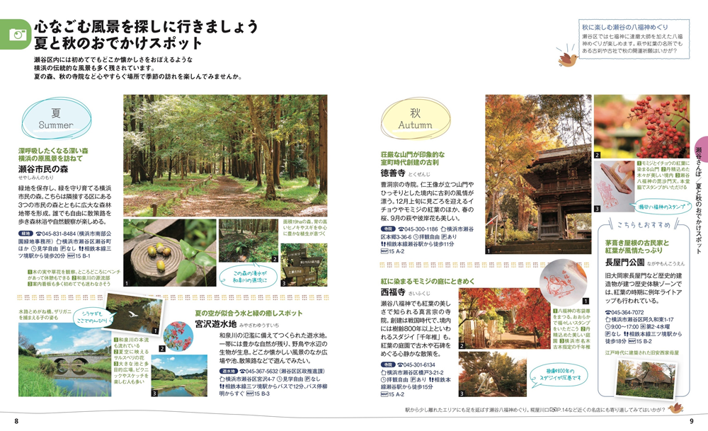 ＜夏と秋のおでかけスポット＞
