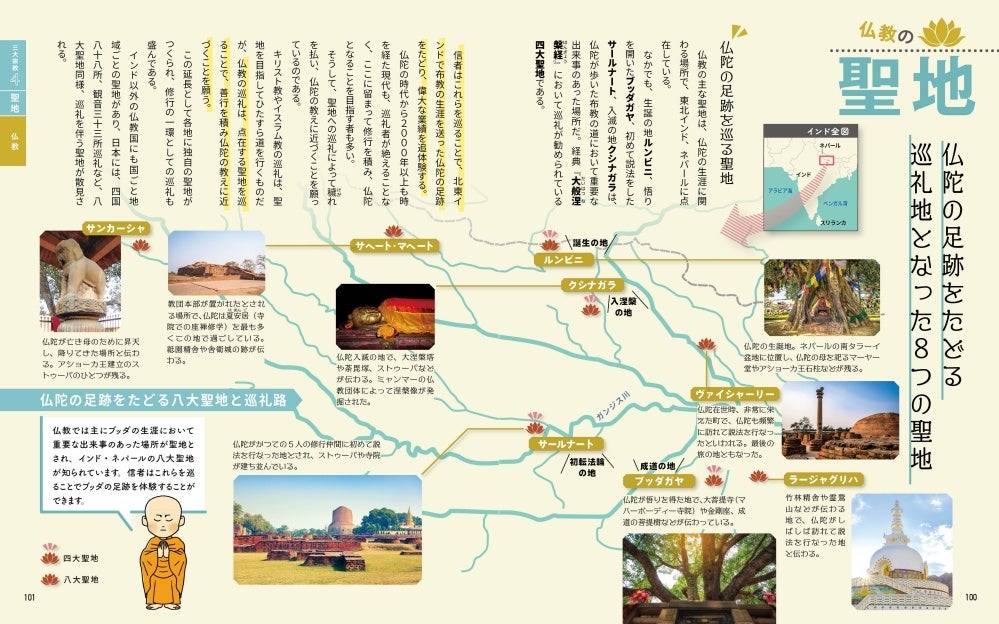 ＜三大宗教の聖地紹介ページ「仏教」＞