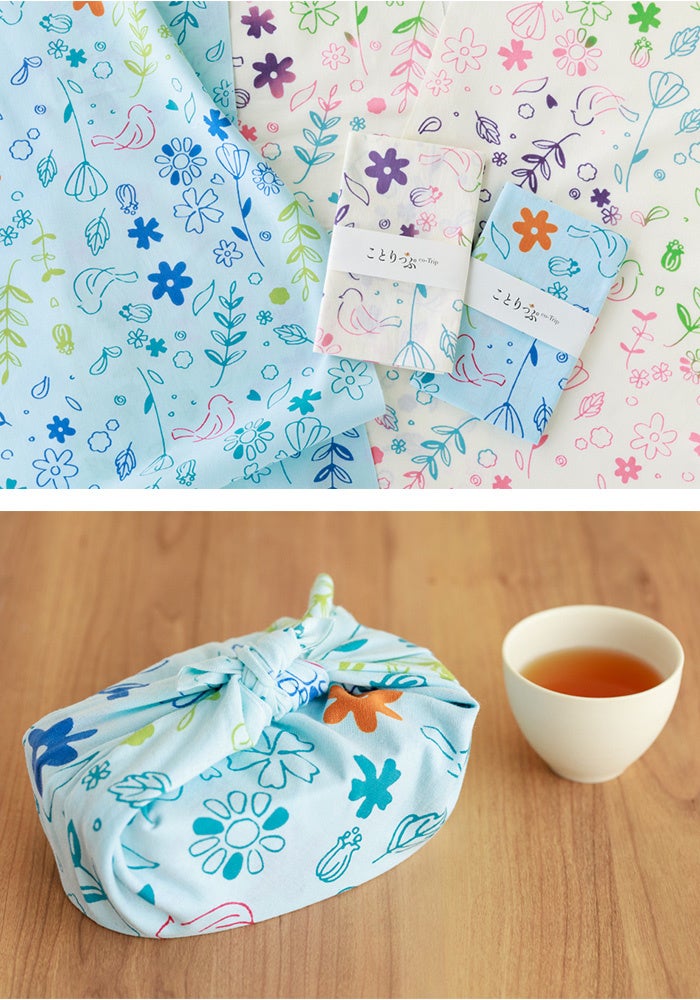 ＜オリジナルてぬぐいと使用イメージ＞