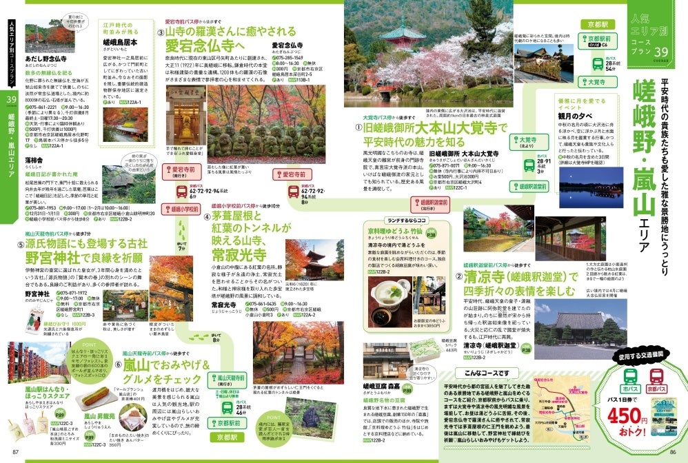 ＜嵯峨野・嵐山エリア＞