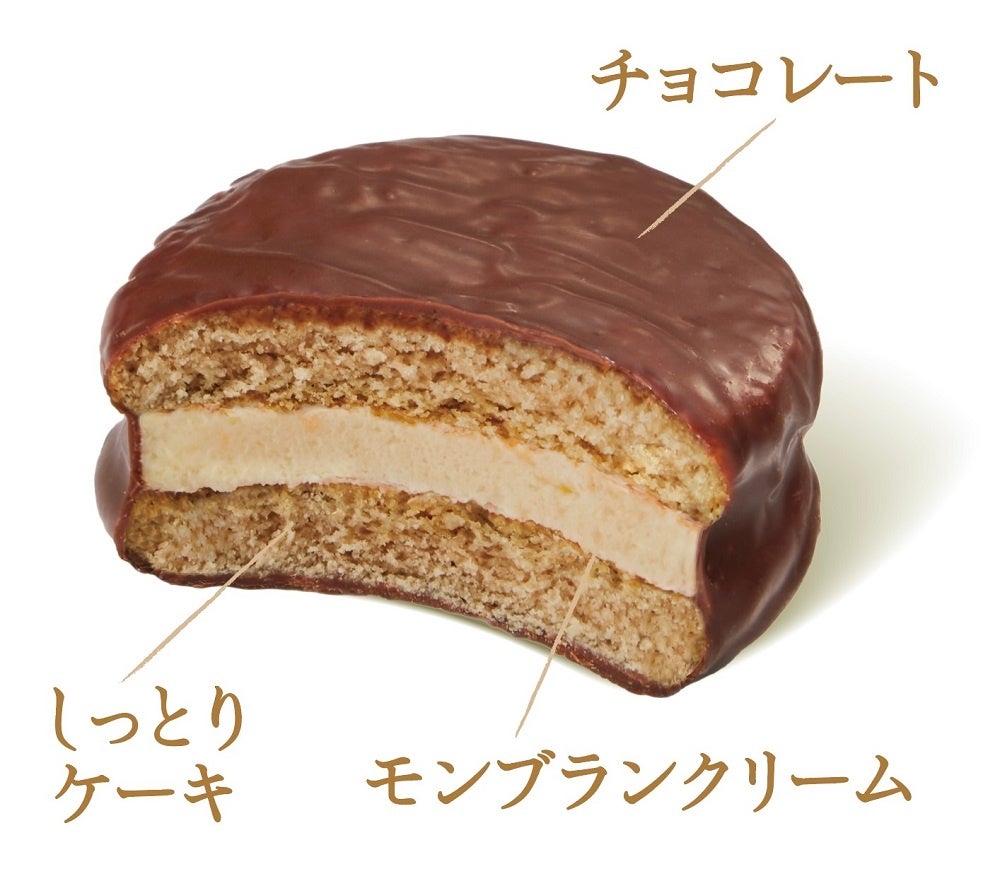 ＜「小さなチョコパイ」断面図＞