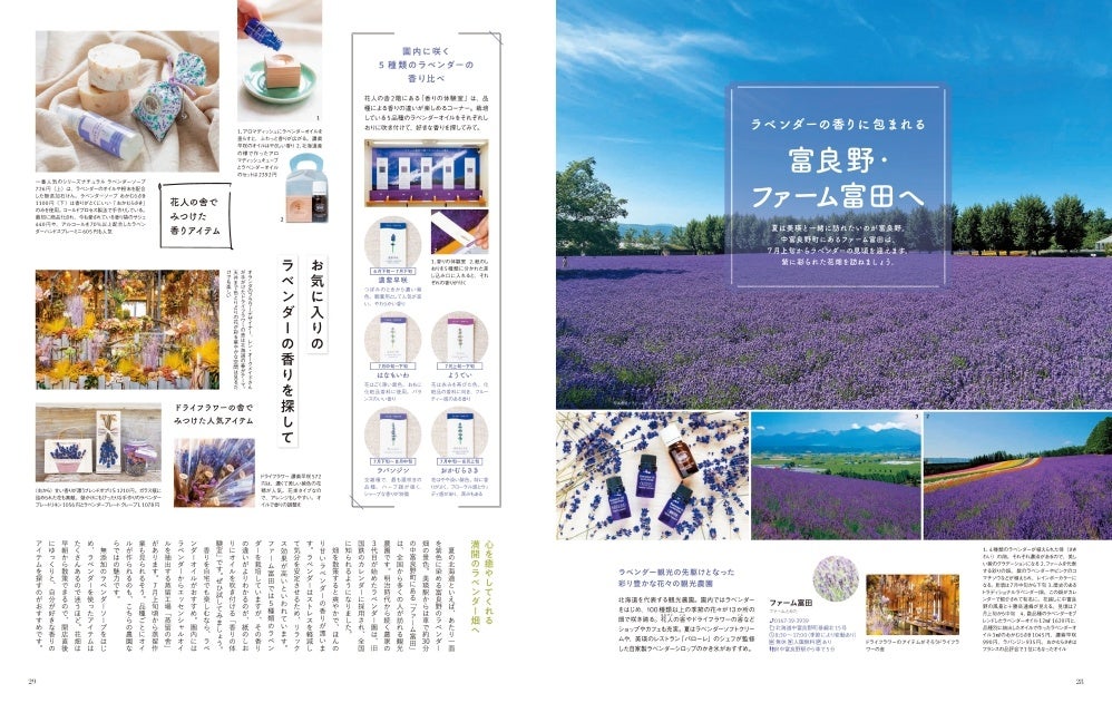 <「北海道・富良野」ページ例>