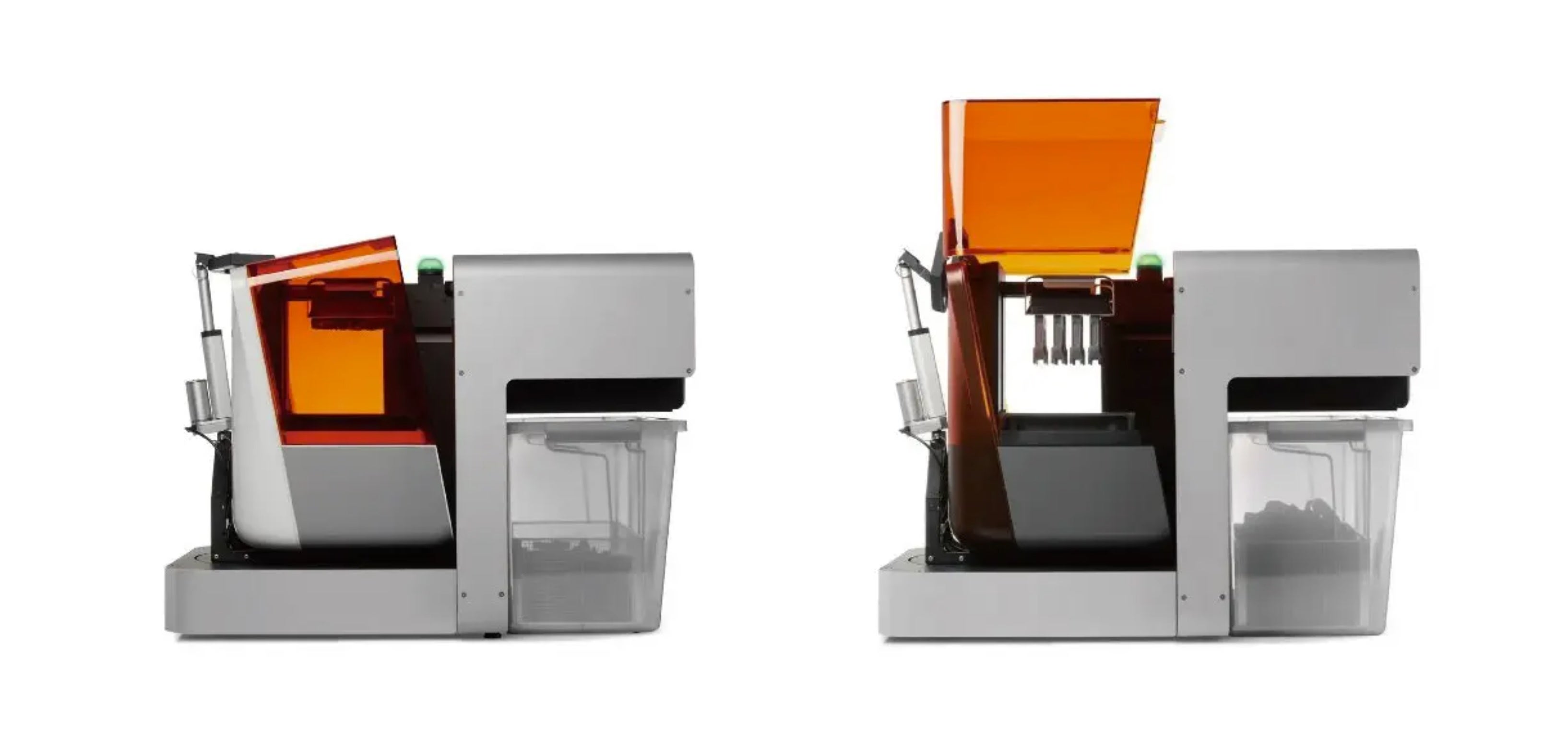 Form Autoはプリンタ背面に設置するアクチュエータでプリント完了後にカバーを開き、BP2から造形品を自動的に取り外します。