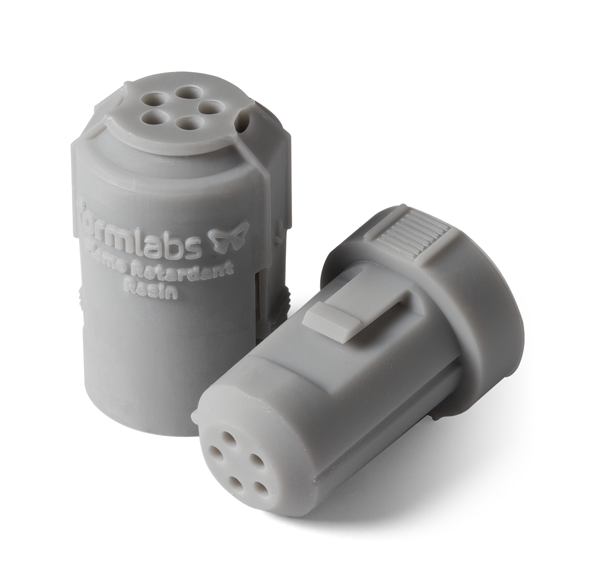 写真①：Flame Retardant（難燃性）レジンのコネクタサンプル