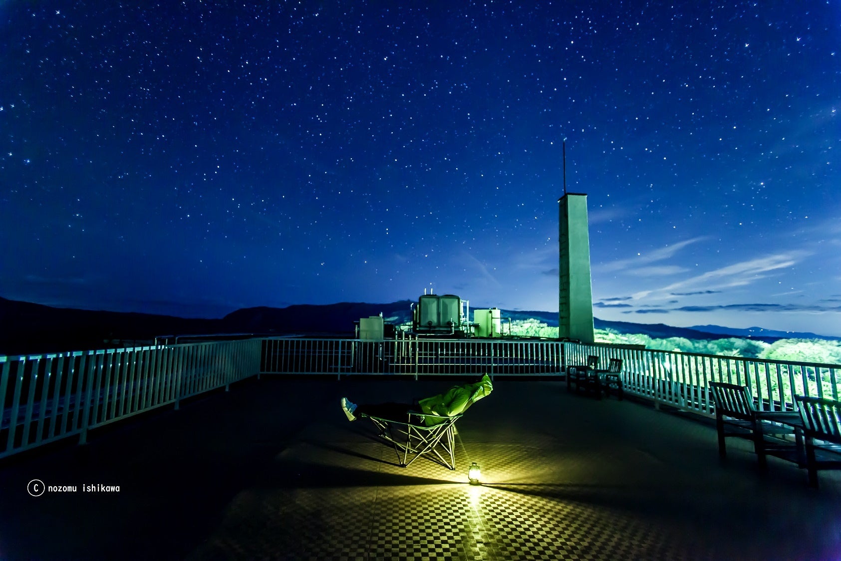 三原山テラスからの星空