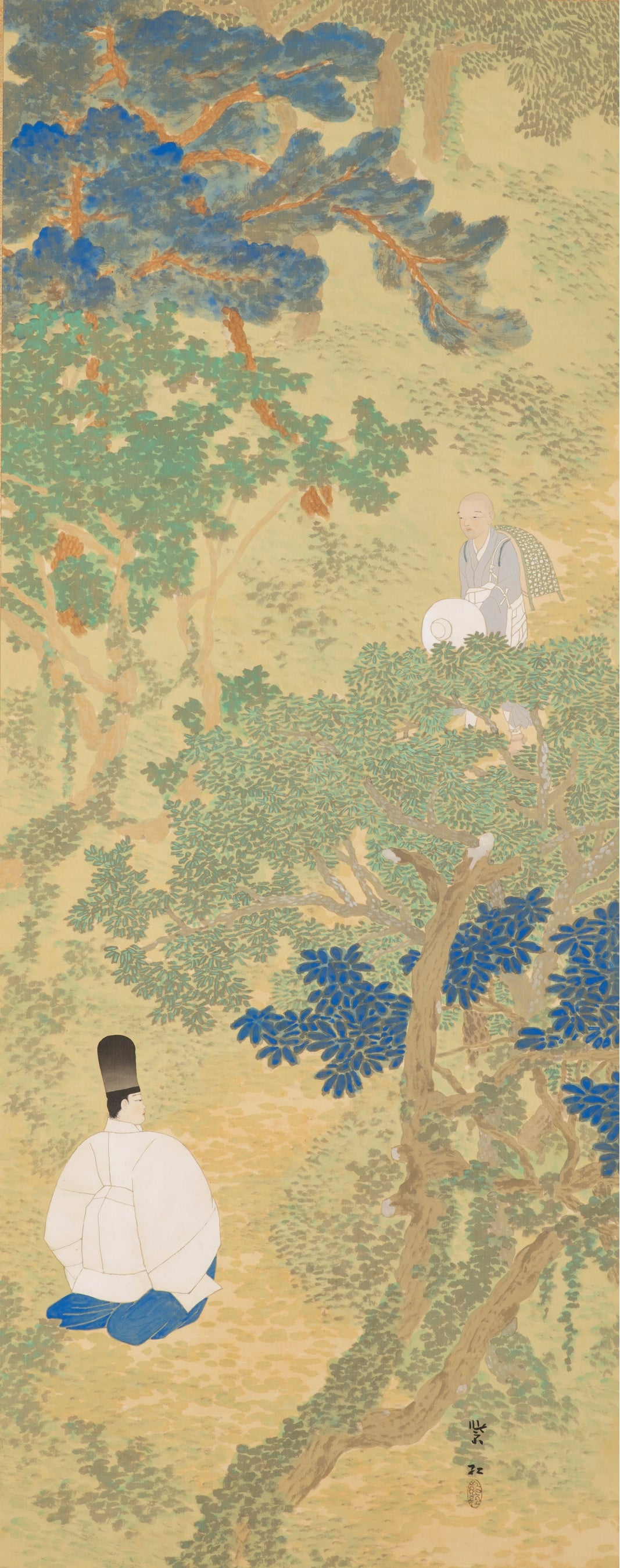 今村紫紅「宇津の山路」明治45（1912）静岡県立美術館蔵