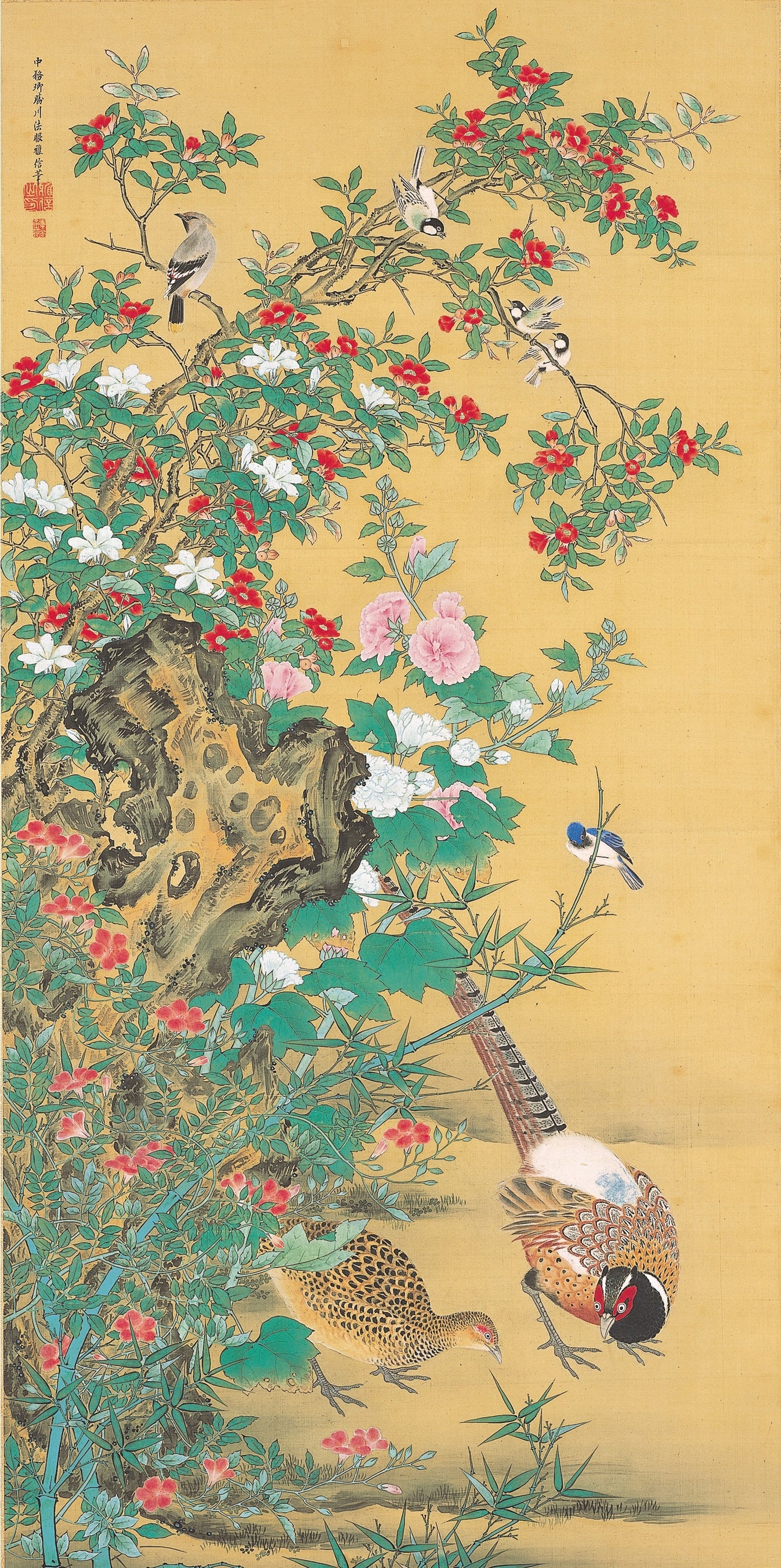 狩野雅信「花鳥図」江戸時代後期　静岡県立美術館蔵