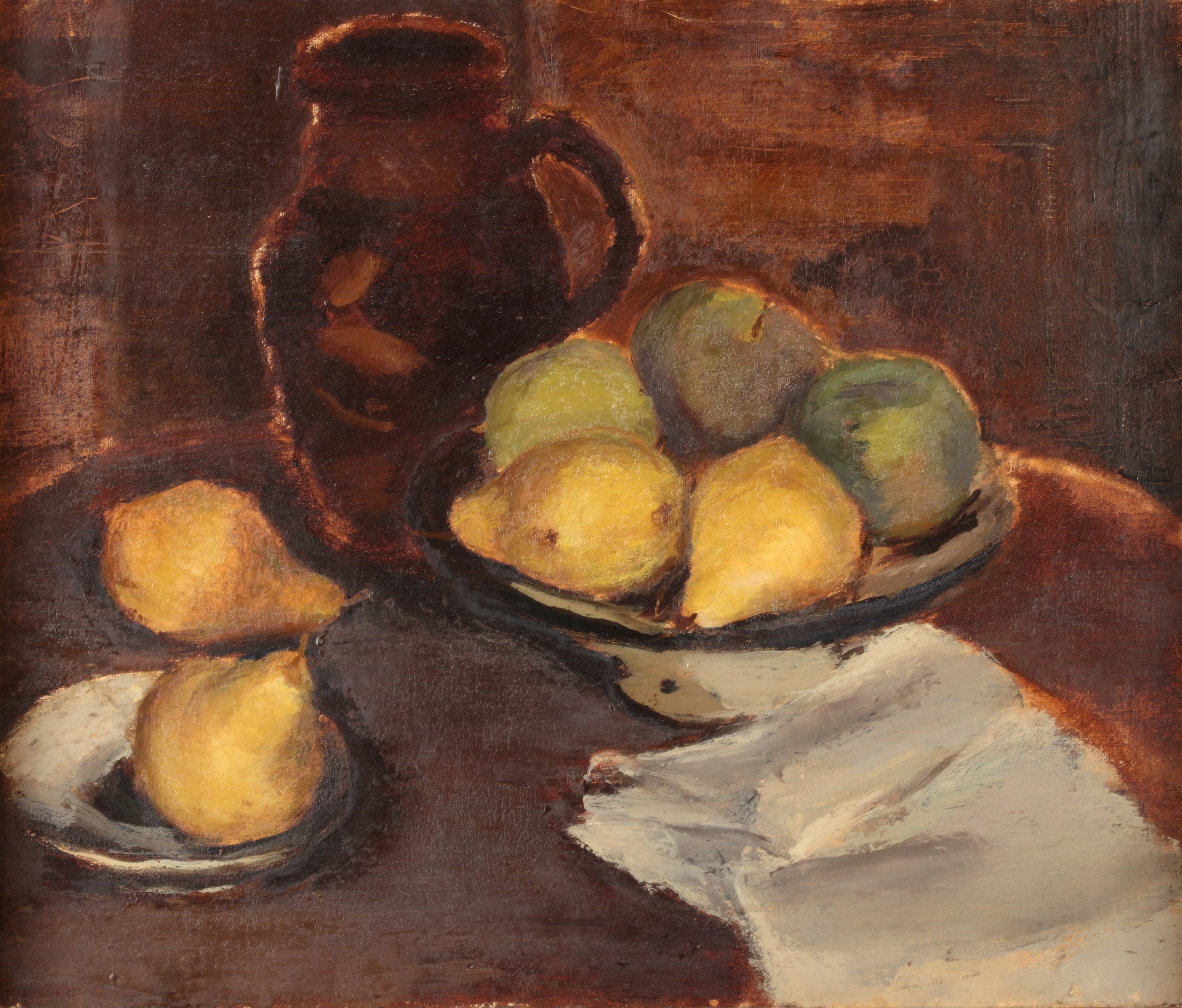 原勝郎《静物(洋梨と壺)》静岡県立美術館蔵