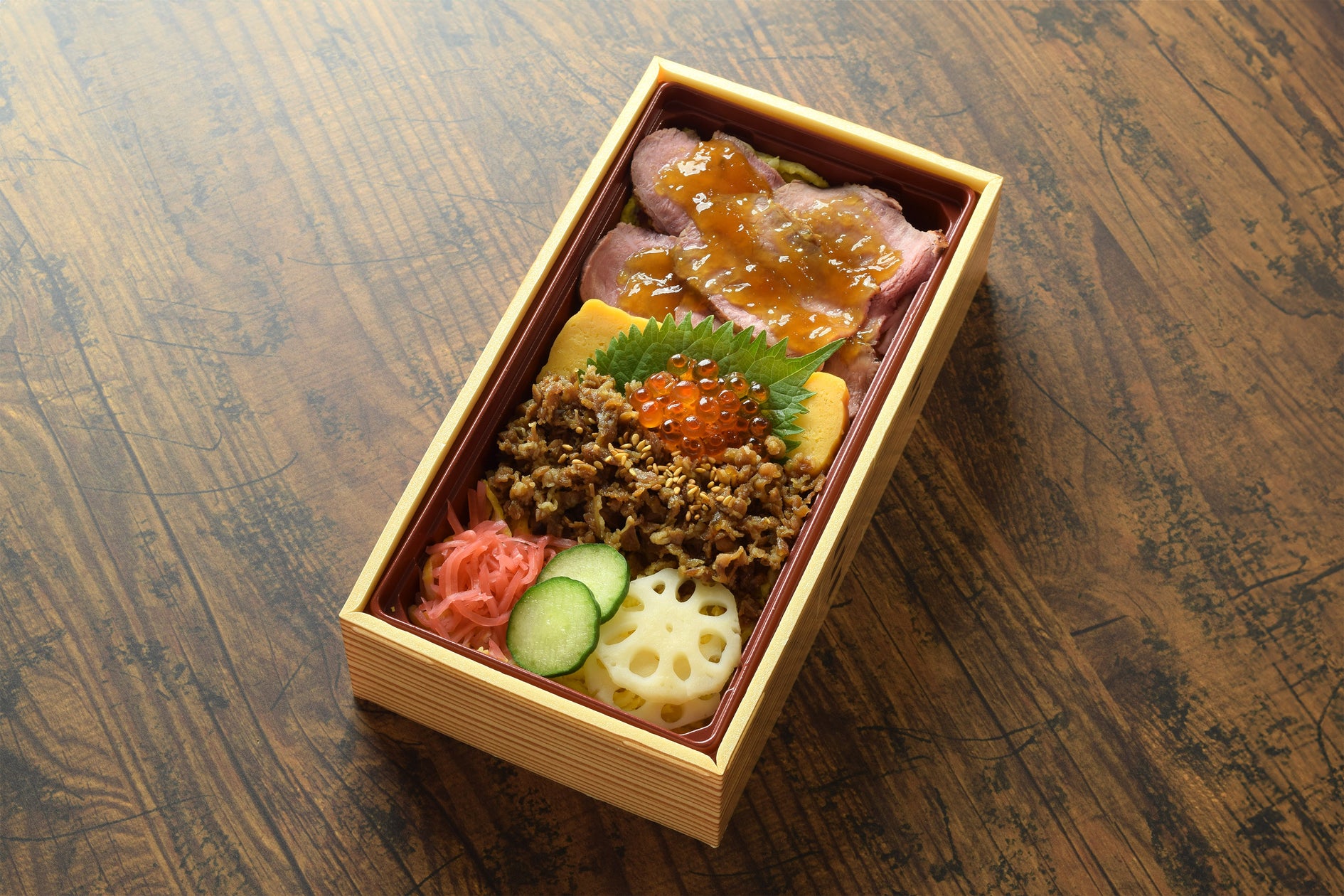 【古市庵】11月29日は「いい肉の日」ローストビーフと牛しぐれ煮の2種類のお肉が楽しめる期間限定ちらし寿司を販売します!