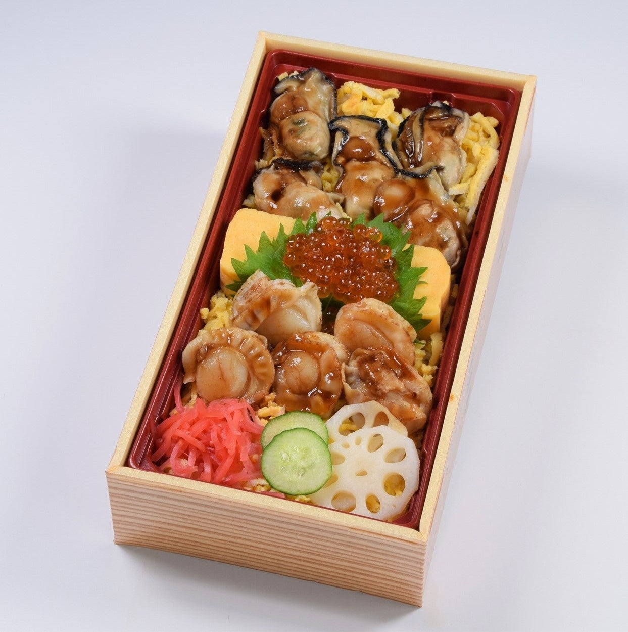 【古市庵】贅沢なちらし寿司を期間限定販売!冬の味覚、広島県産牡蠣や青森県産ホタテを贅沢に盛り付け