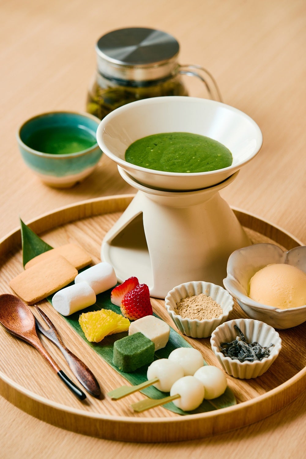 抹茶チョコフォンデュセット