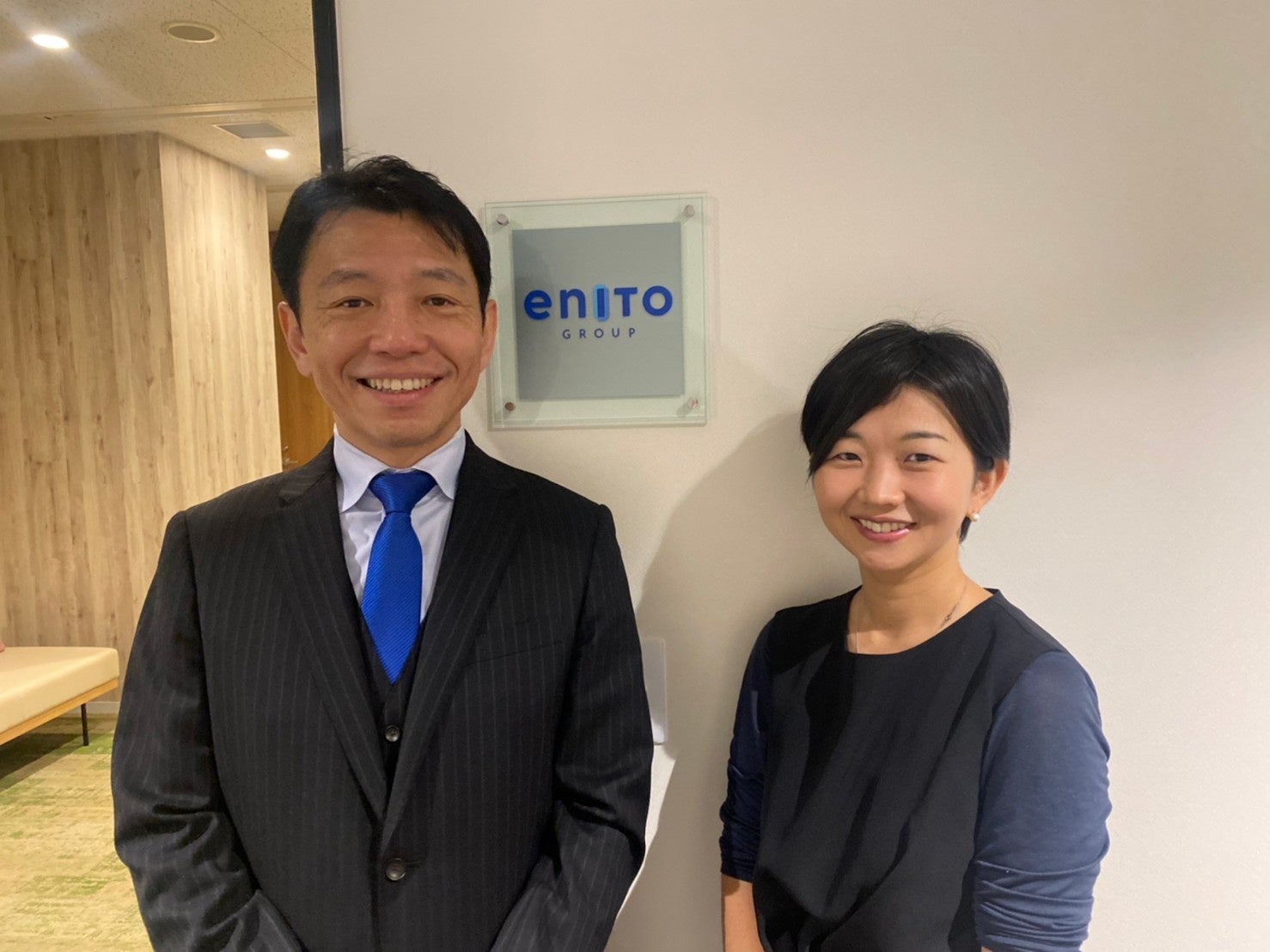 （左）株式会社IBJ代表取締役 石坂茂（右）株式会社エニトグループ代表取締役 小野澤香澄