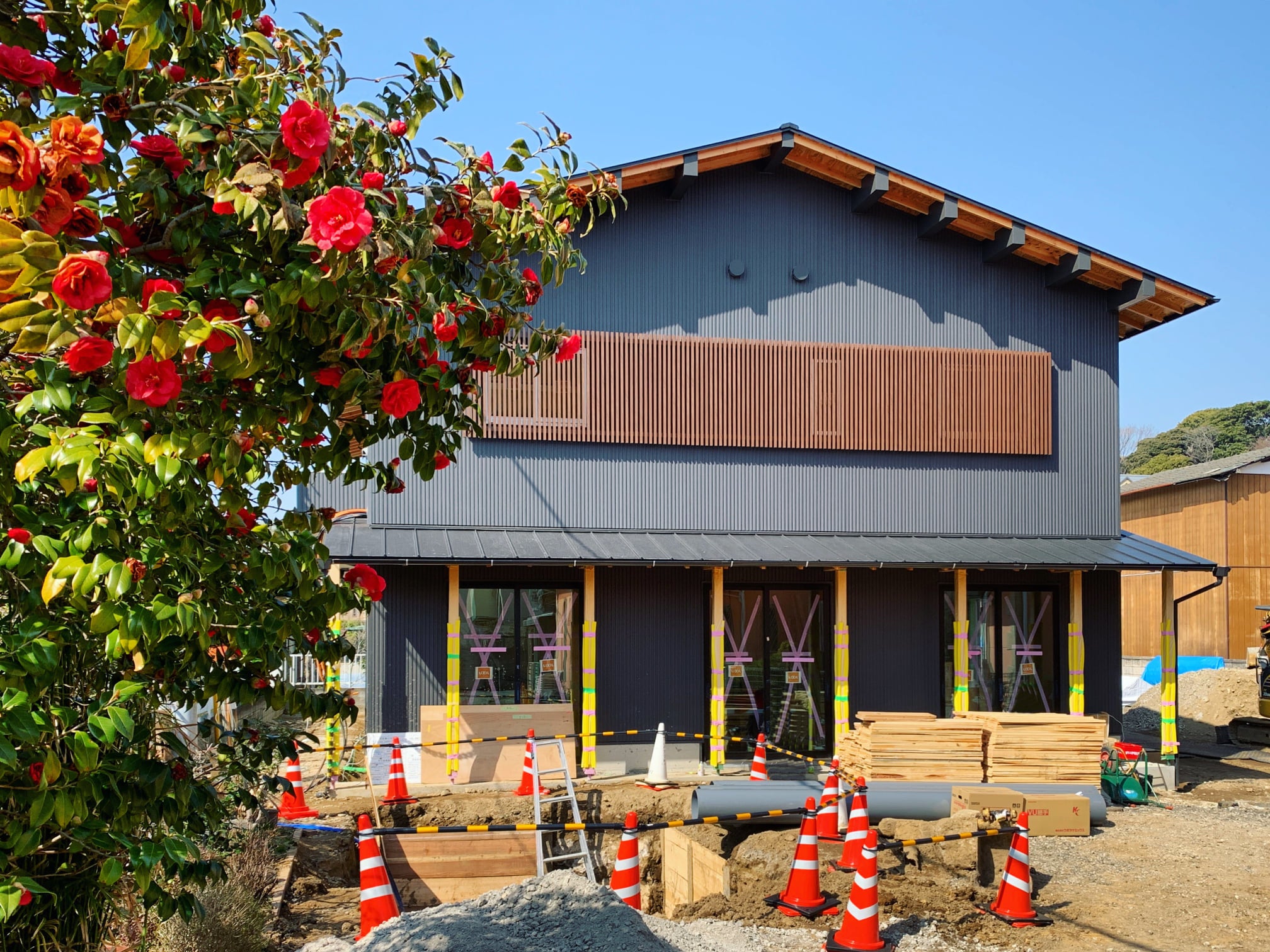 建設途中のブルワリーが入る建物