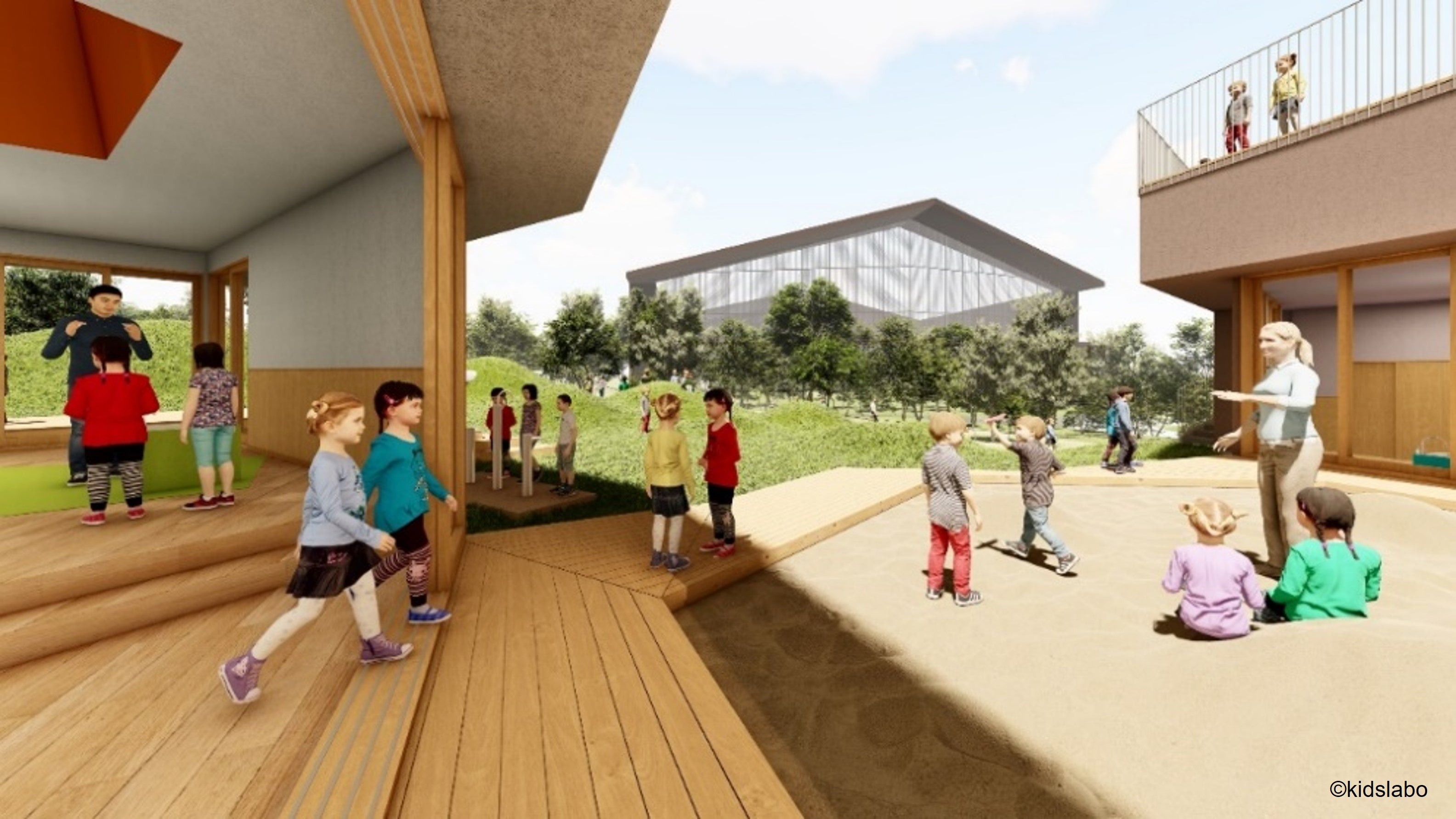 キッズラボ 北海道ボールパークFビレッジ 認定こども園イメージ