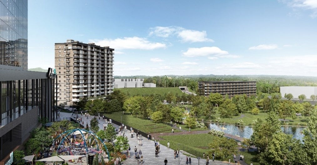 シニアレジデンスイメージ（新球場側から）