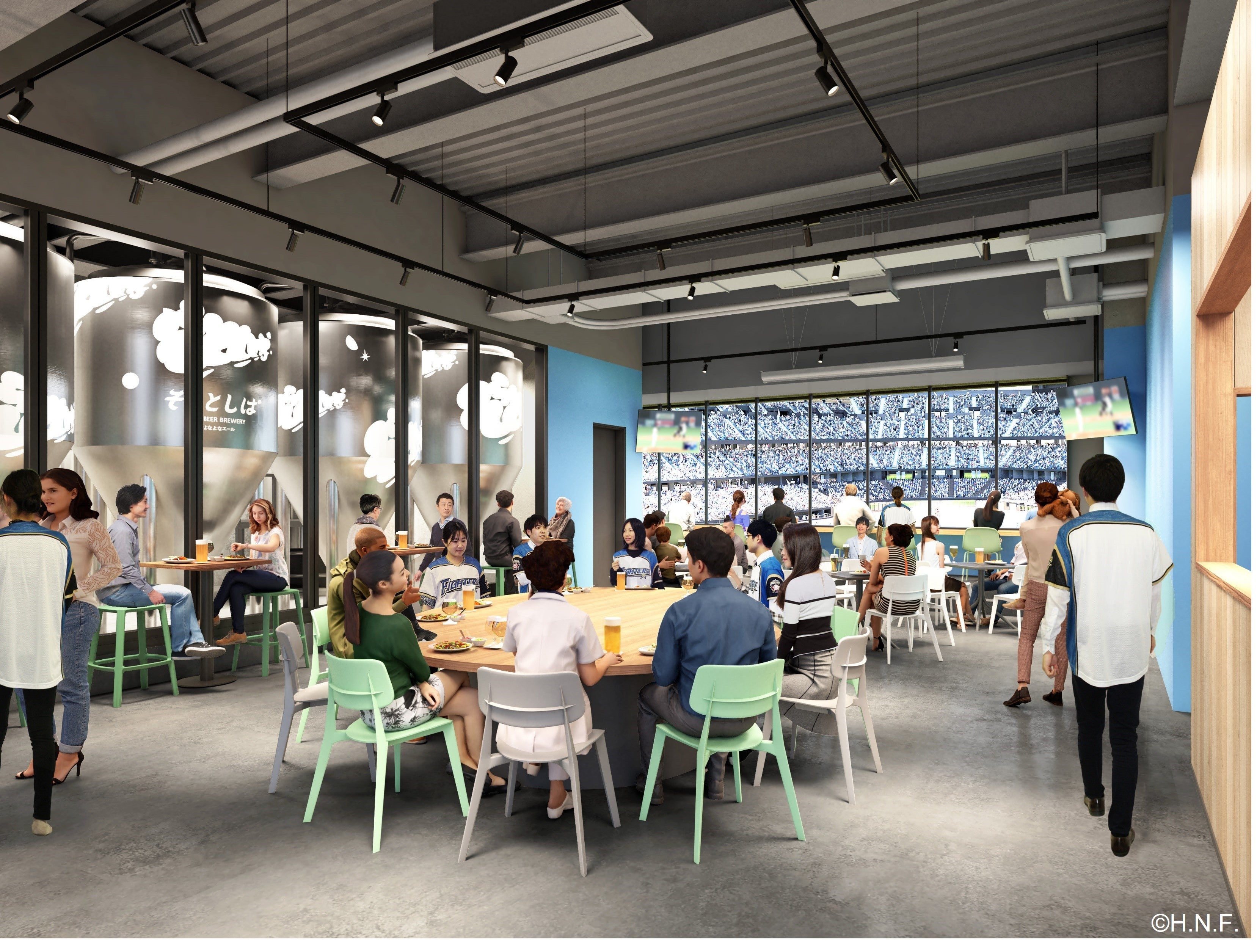 ブルワリーレストラン1階　店内