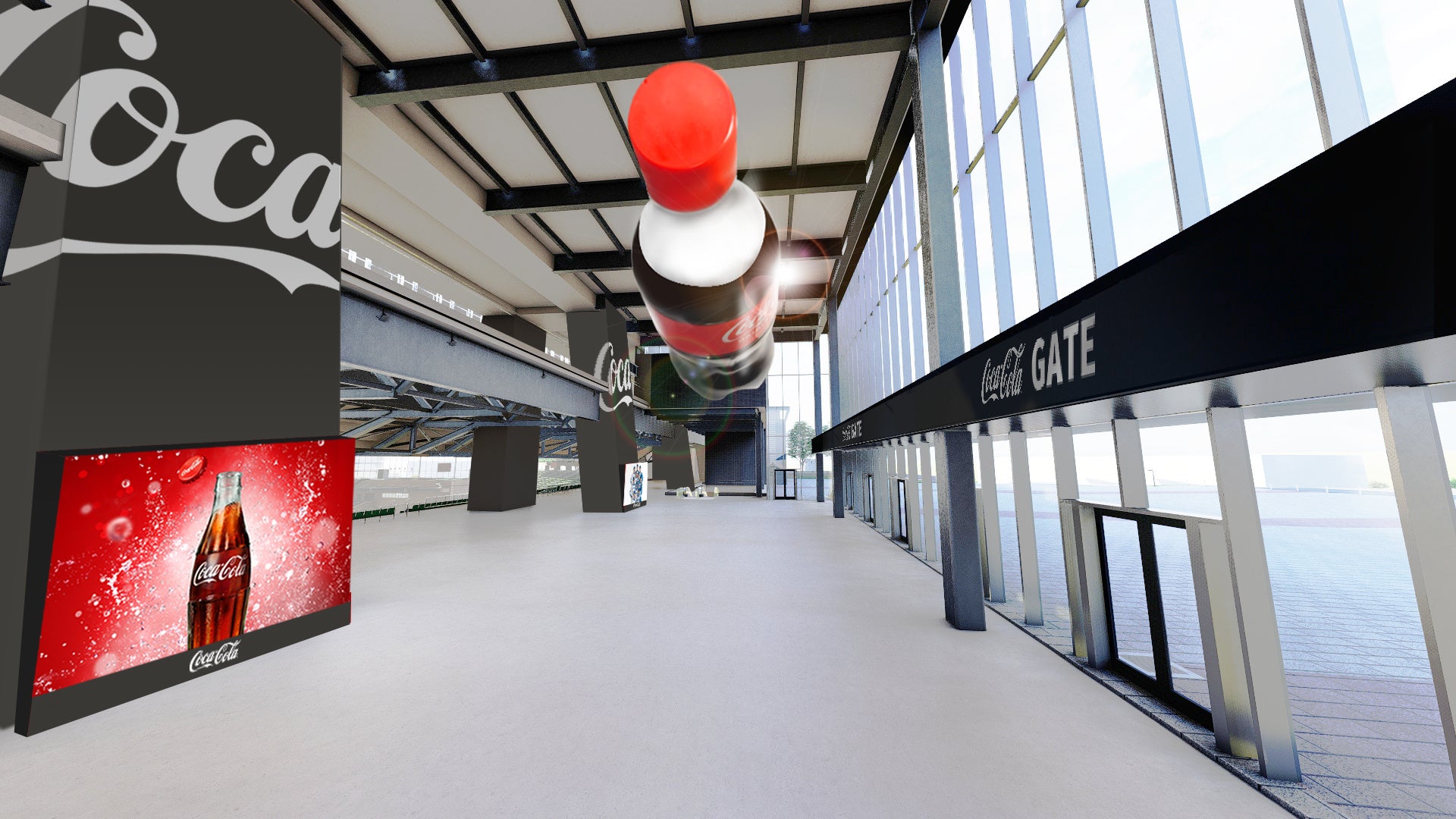 エスコンフィールド　一塁ゲート内イメージ