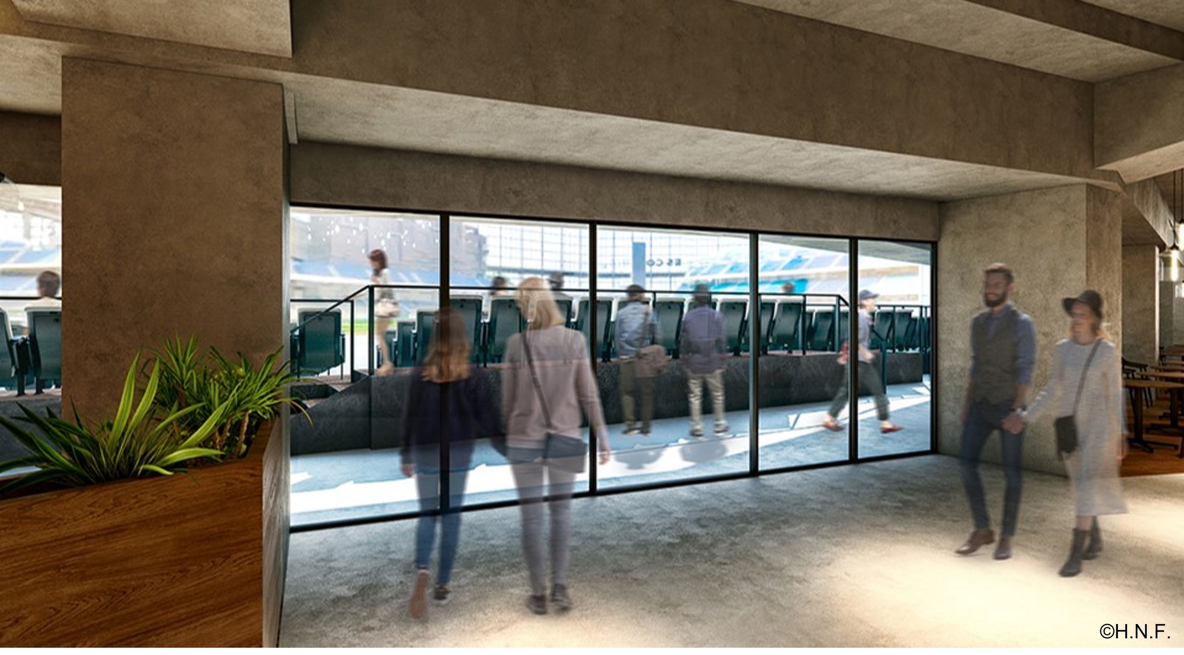 三塁側ダグアウトクラブシートエントランス