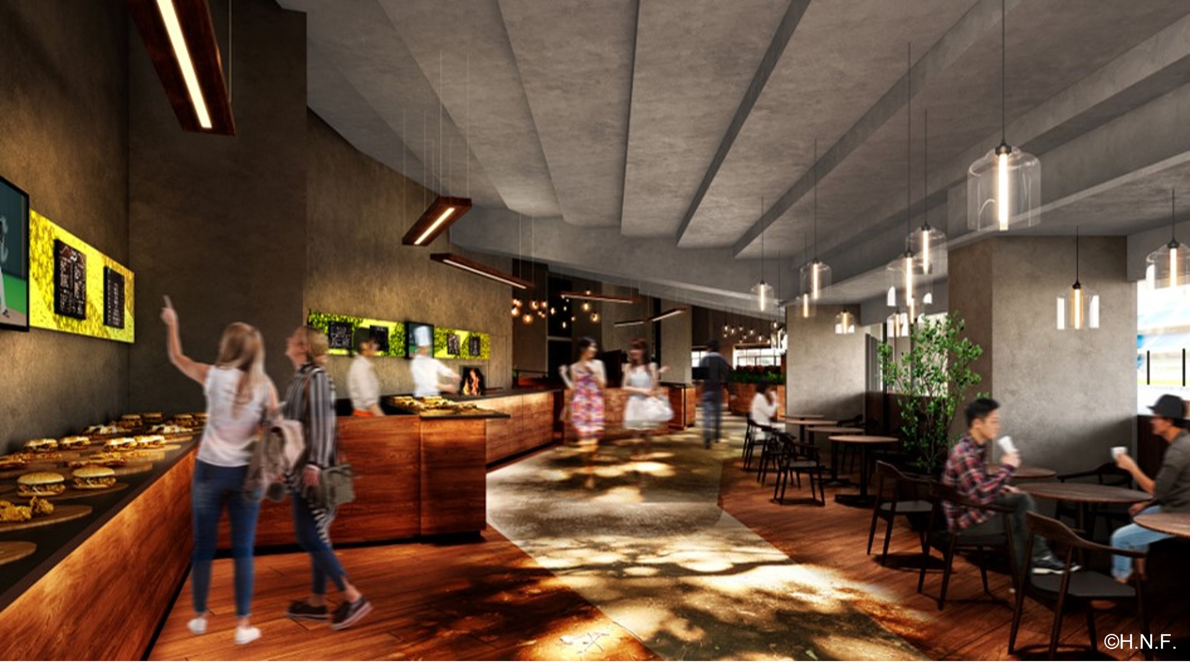 Panasonic CLUB LOUNGEビュッフェカウンター