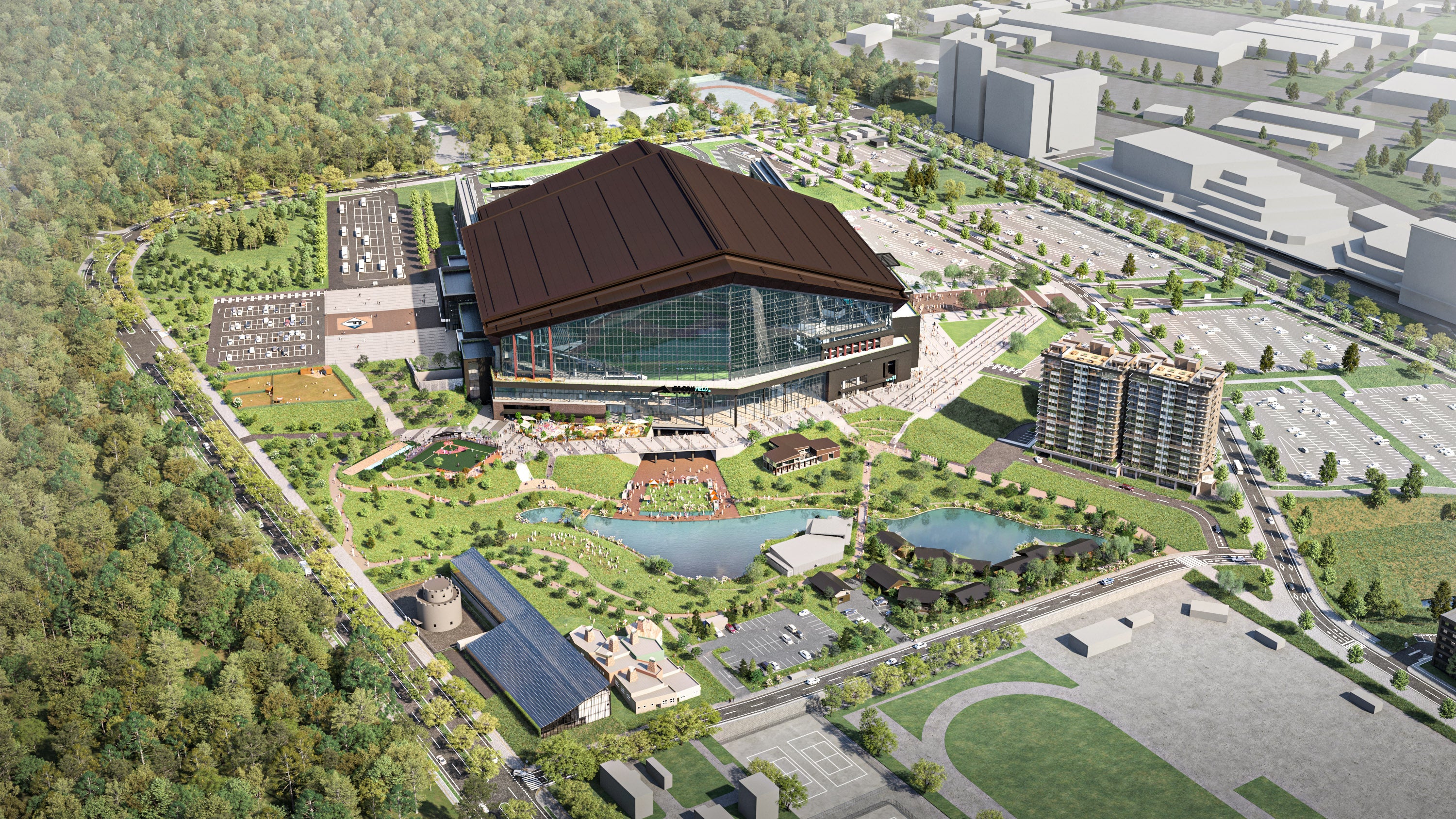 北海道ボールパークFビレッジ　イメージ　(C)H.N.F.