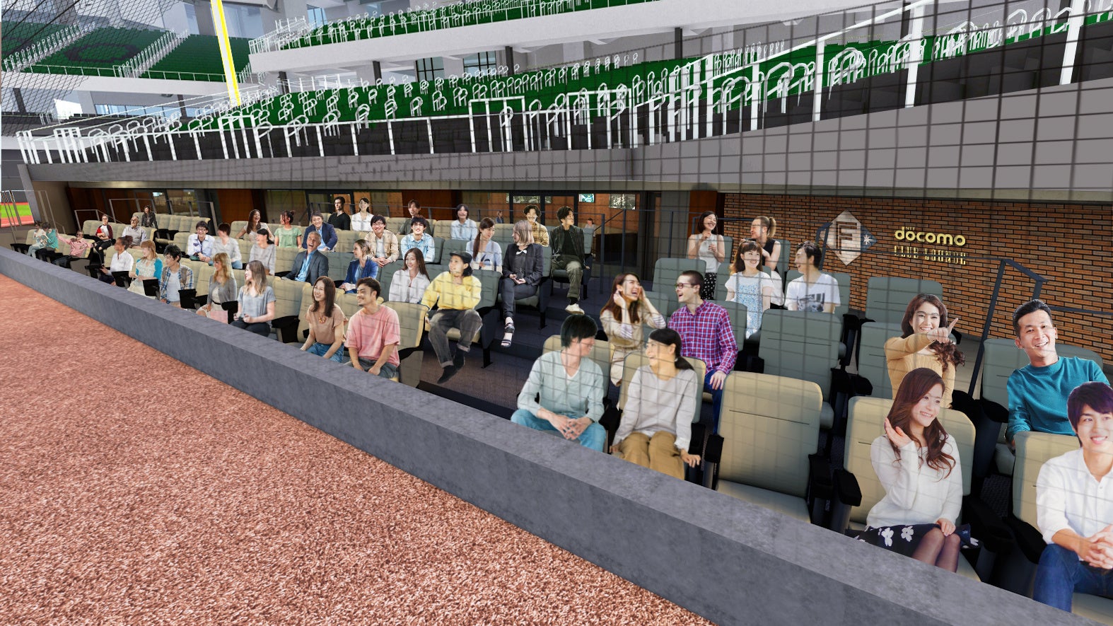 docomo CLUB LOUNGE　座席イメージ　(C)H.N.F.