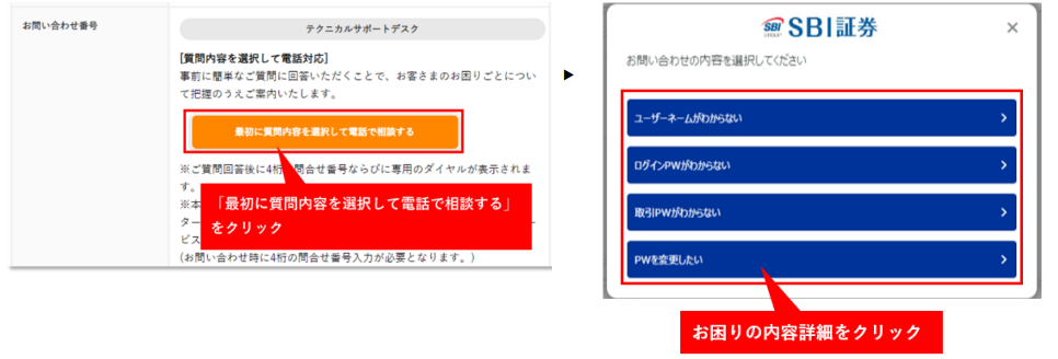 お問い合わせ窓口サービス拡充のお知らせ | 株式会社SBI証券のプレス