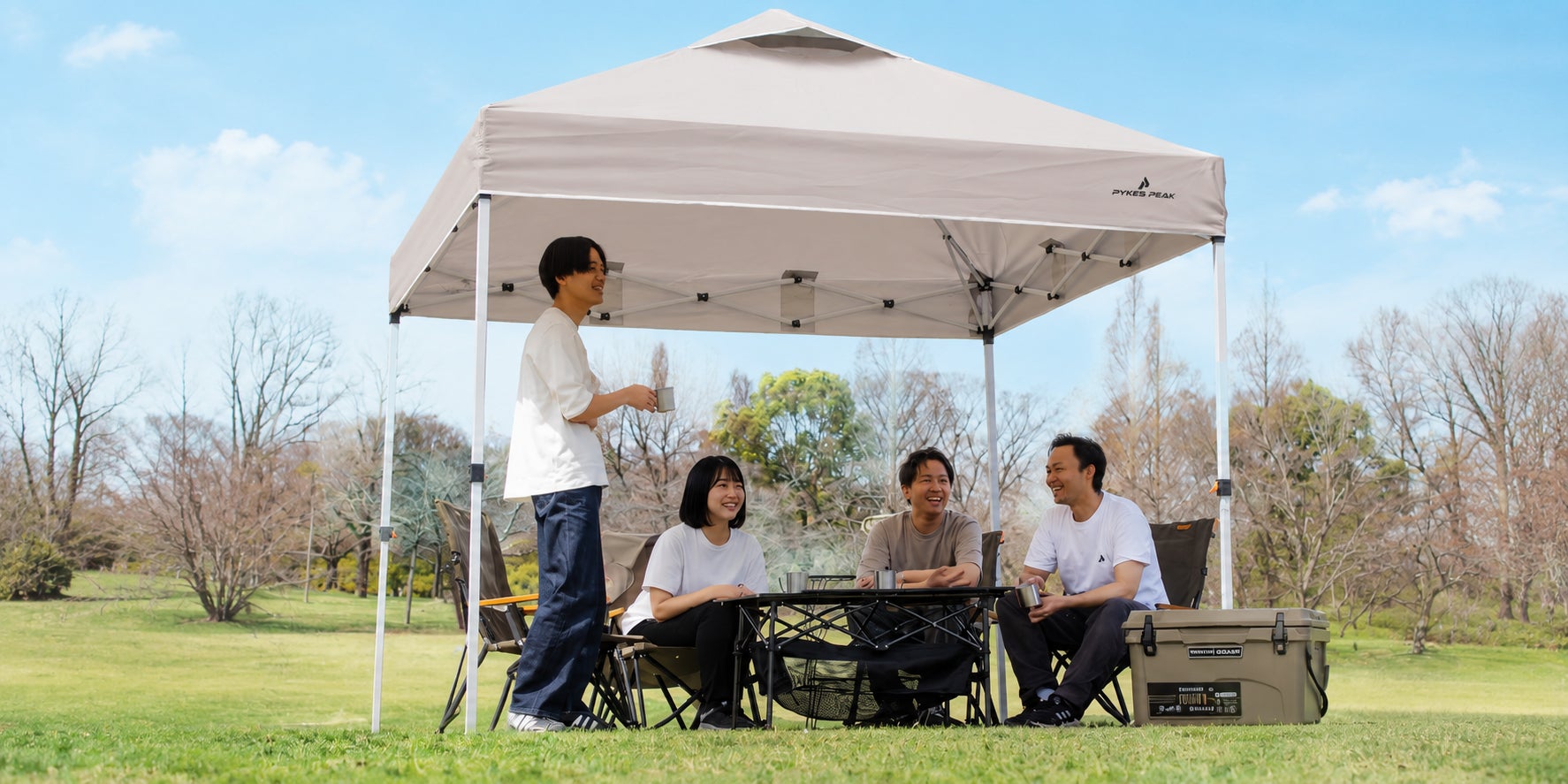夏の屋外をこれ1台で快適に」発売1年で20,000台を突破したタープテント 夏の屋外をこれ1台で快適に」発売1年で20,000台を突破したタープテント