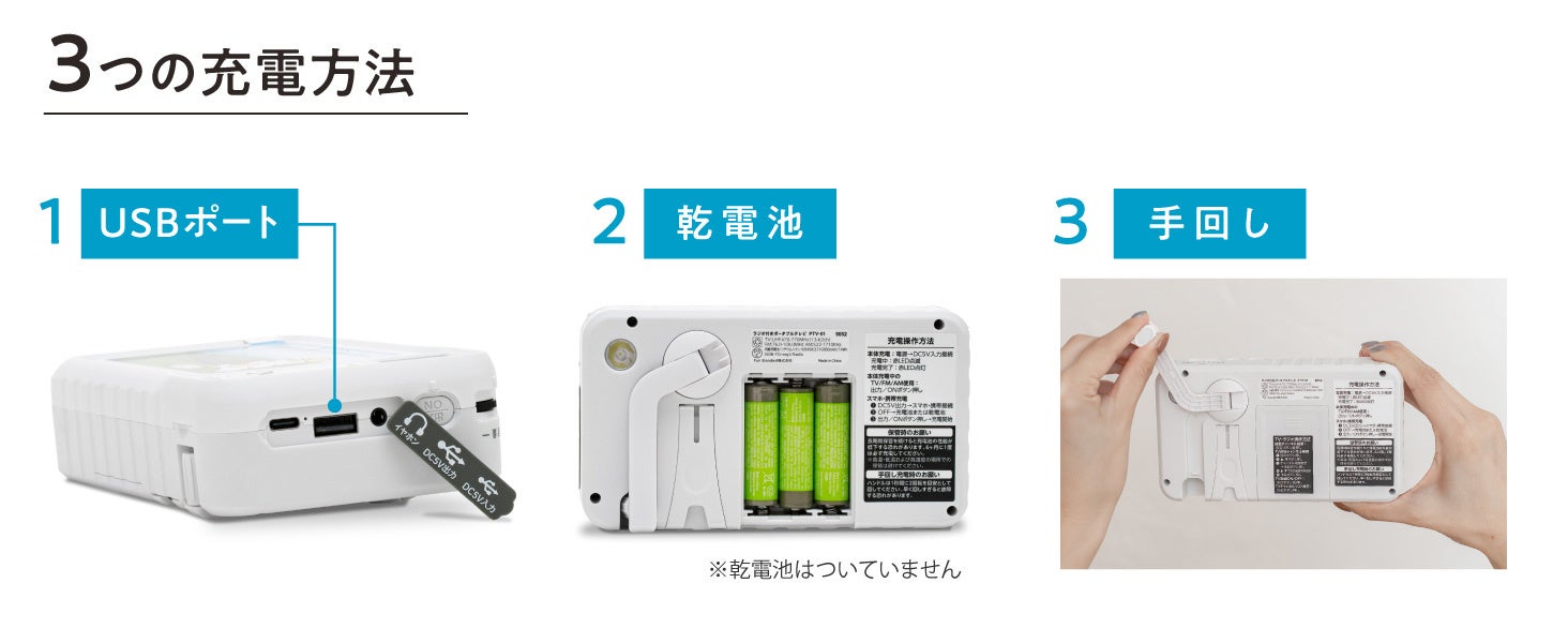 災害時の「情報空白」を防ぐ！多機能ポータブルテレビラジオが新登場