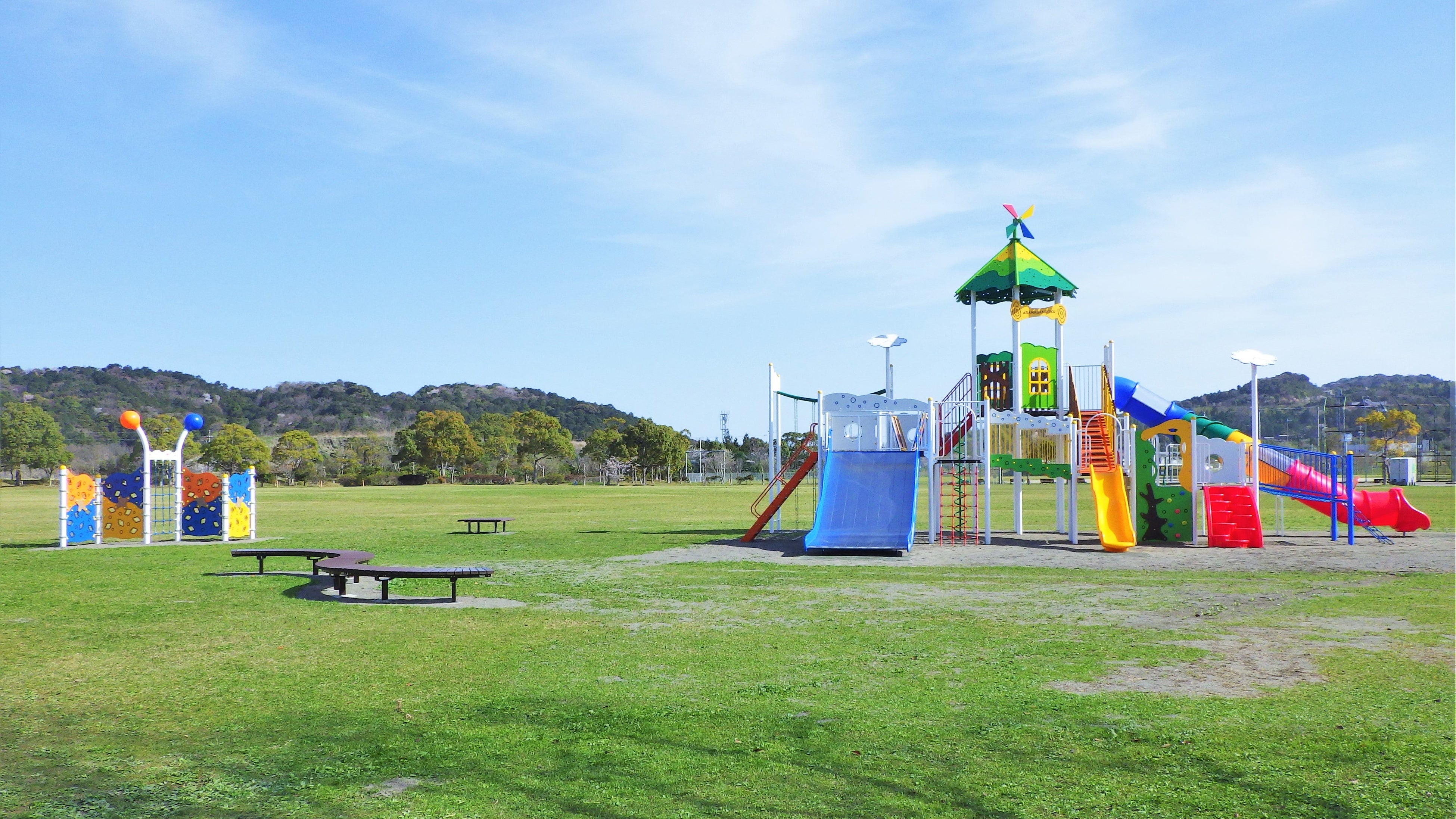 リニューアルした朝熊山麓公園
