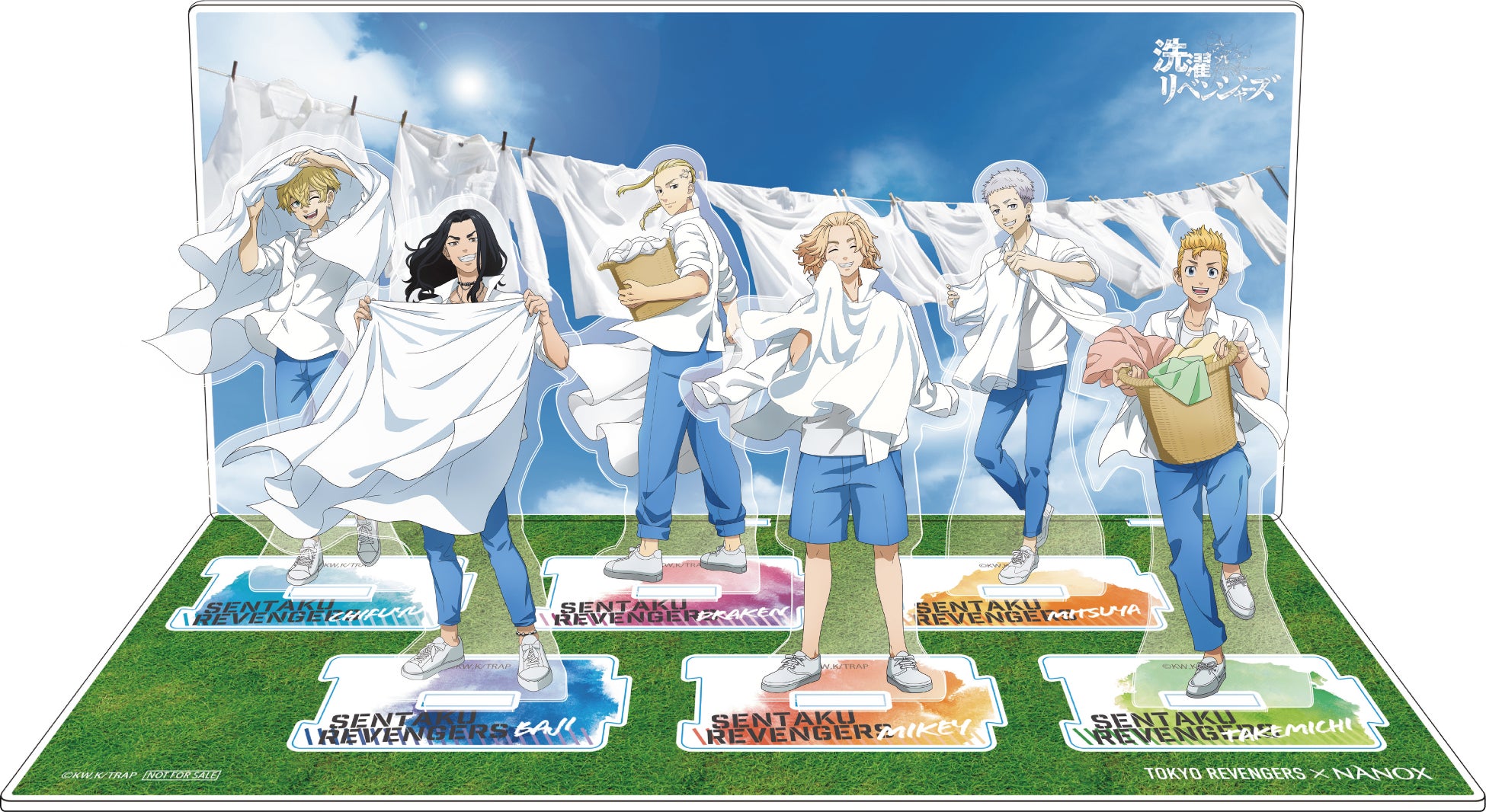 描き下ろしイラストを使ったアクリルスタンドセット