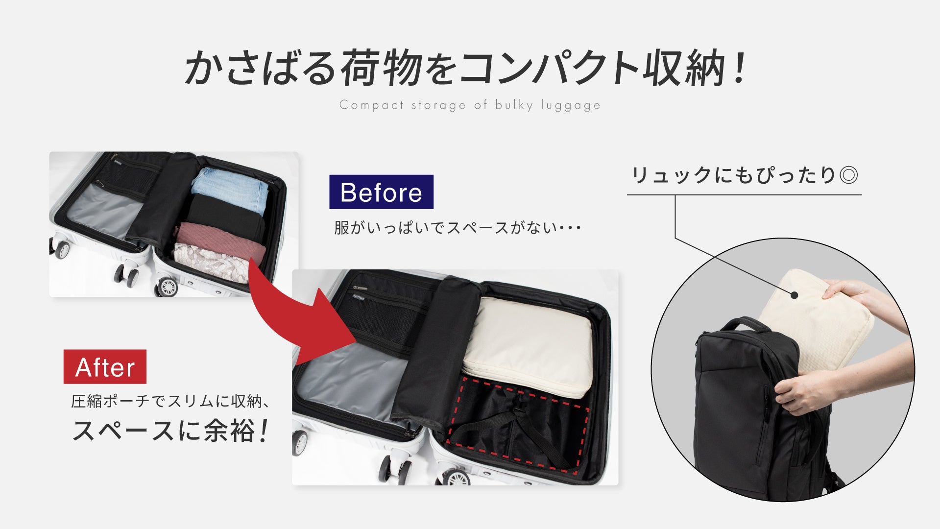 けいトラベルポーチ 夏の旅行・帰省の新必須アイテムが大好評。荷物ボリュームが50