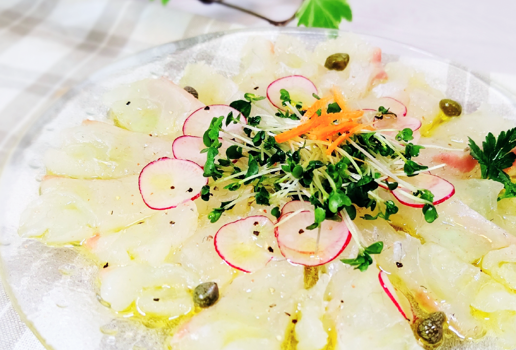 白身魚のカルパッチョ