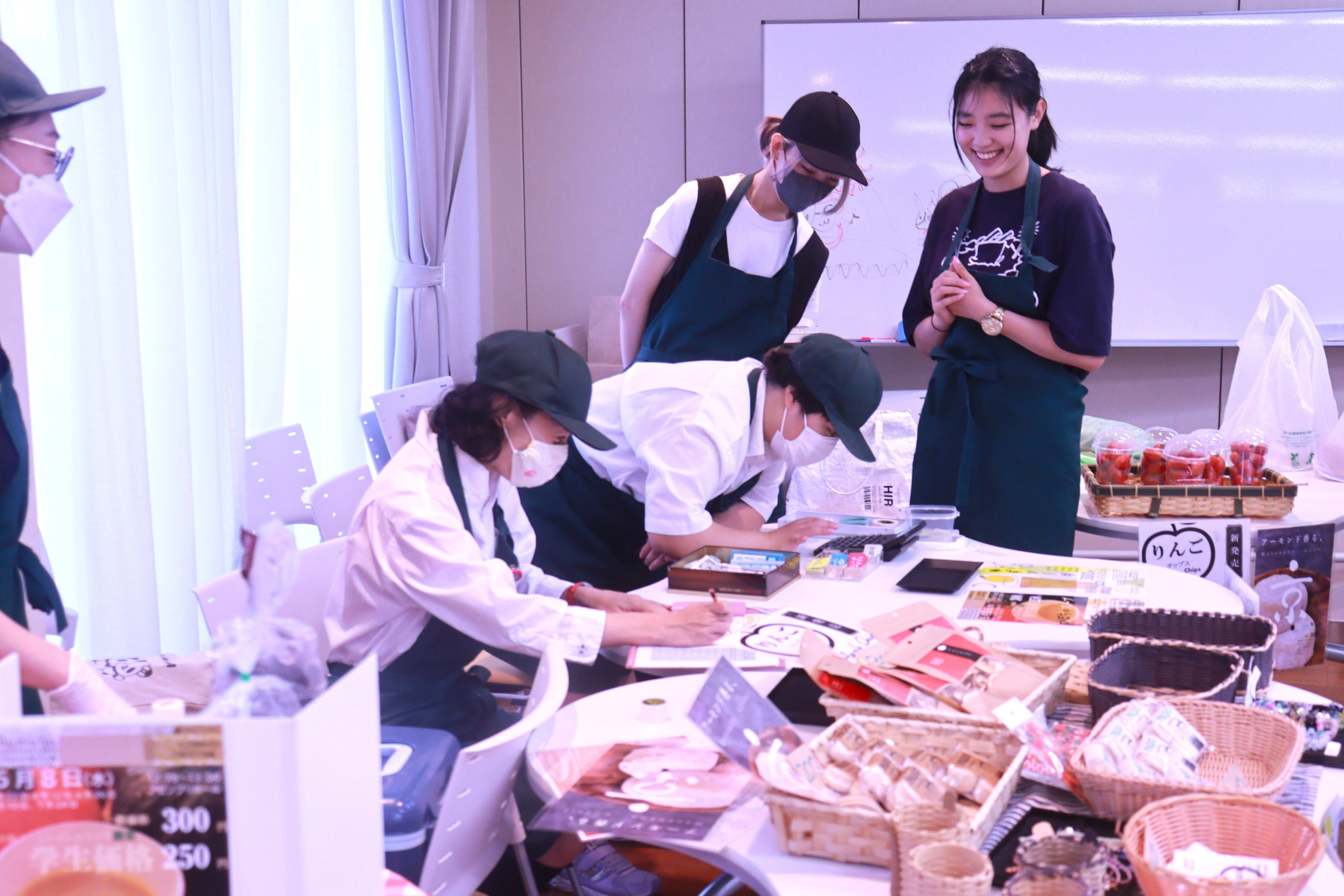 学内販売の様子