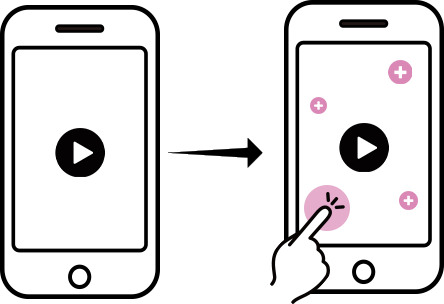 ユーザーが触れる動画
