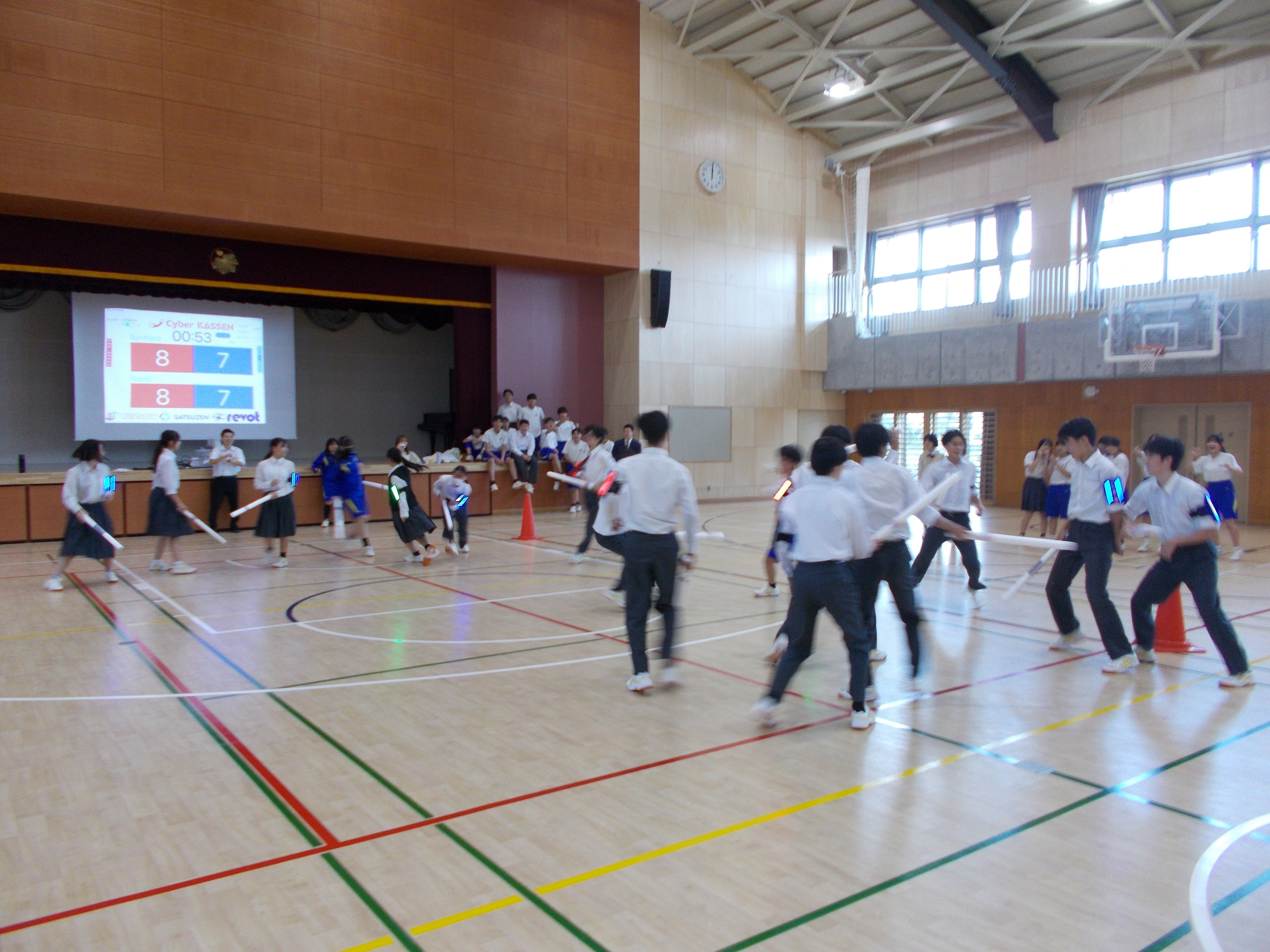 【東京都立川市】立川第七中学校の生徒会主催イベントで「Cyber KASSEN」を実施！生徒自身が運営するデジタルスポーツ体験