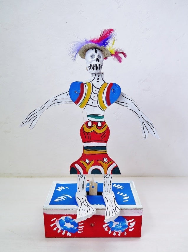 貴重 パピエマシェ ペーパー ドール 人形 メキシコ 民芸品 置物 アンティーク 貴重 パピエマシェ ペーパー ドール 人形 メキシコ 民芸品 置物