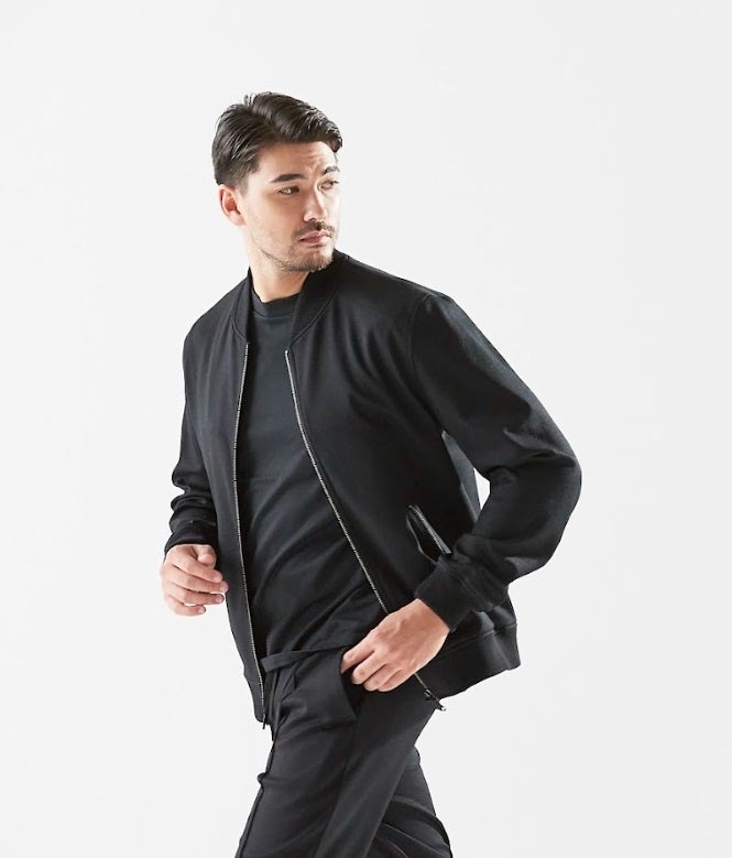 MOVB(モーブ) ラグジュアリージャージーネイビージャケット ラグジュアリージャージーウェア『MOVB（モーヴ）』のPOP UP