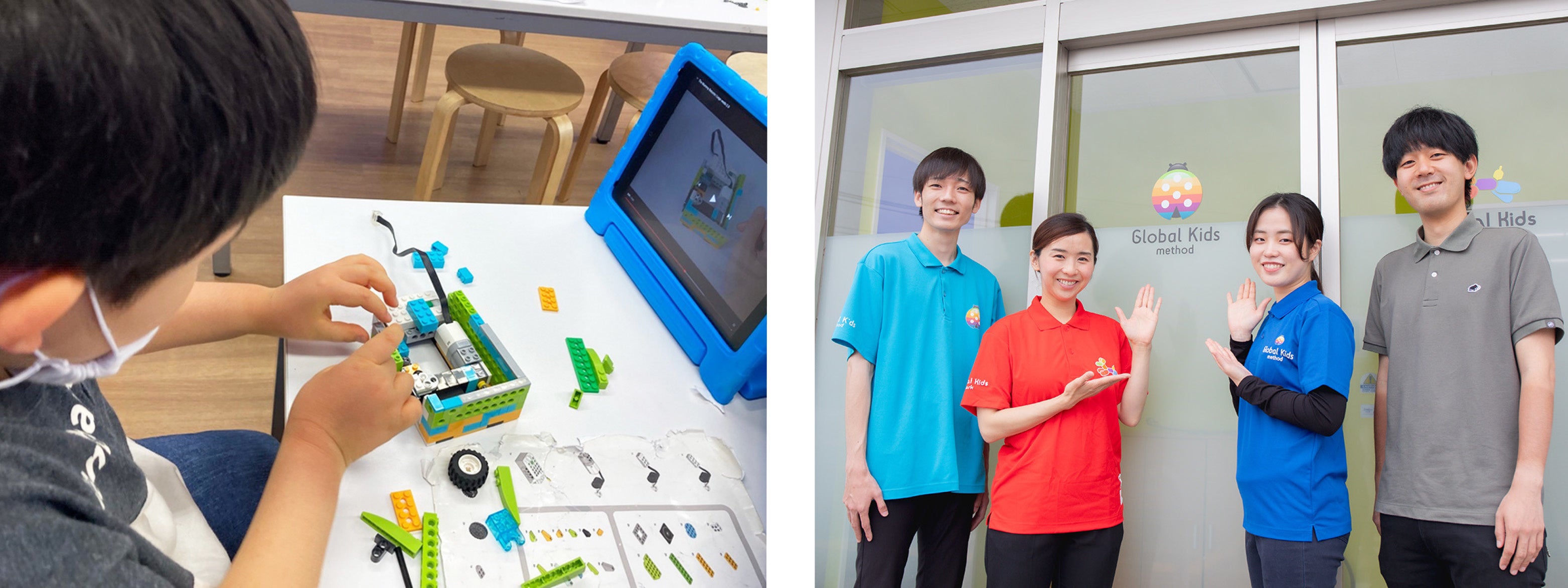 子ども達の興味を掻き立てるような、トレンド性の高い療育教材を店舗ごとに、異なるテーマで導入しています。