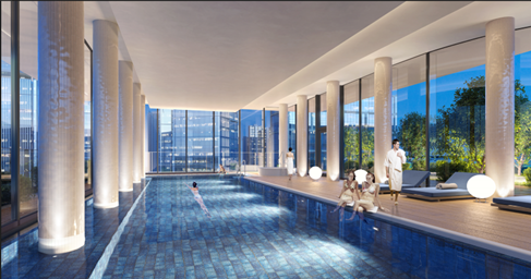 「ハイアット ハウス 東京 渋谷」屋内プール　イメージ