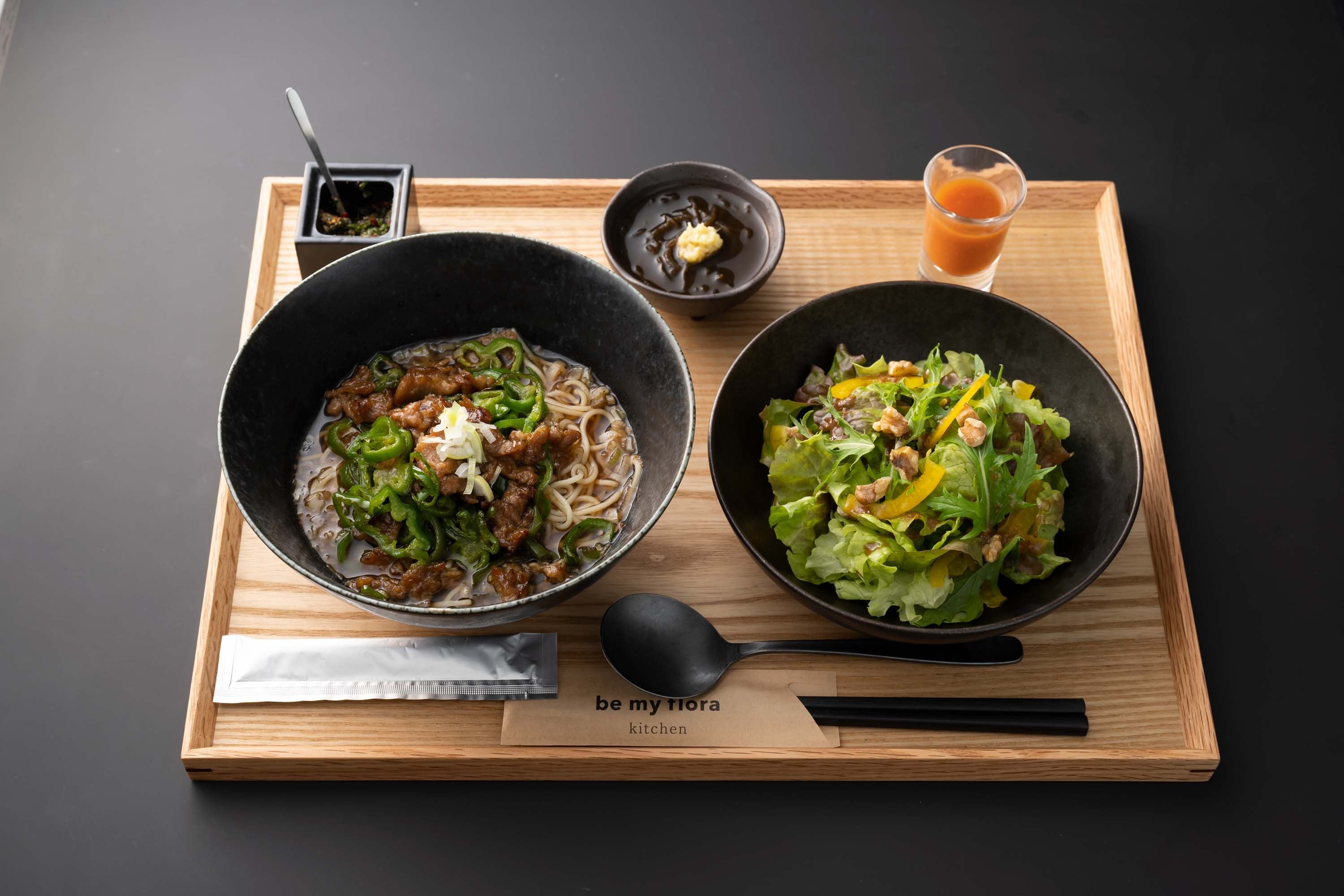 be my flora 三穀ラーメンセット　￥2700（税込2970）