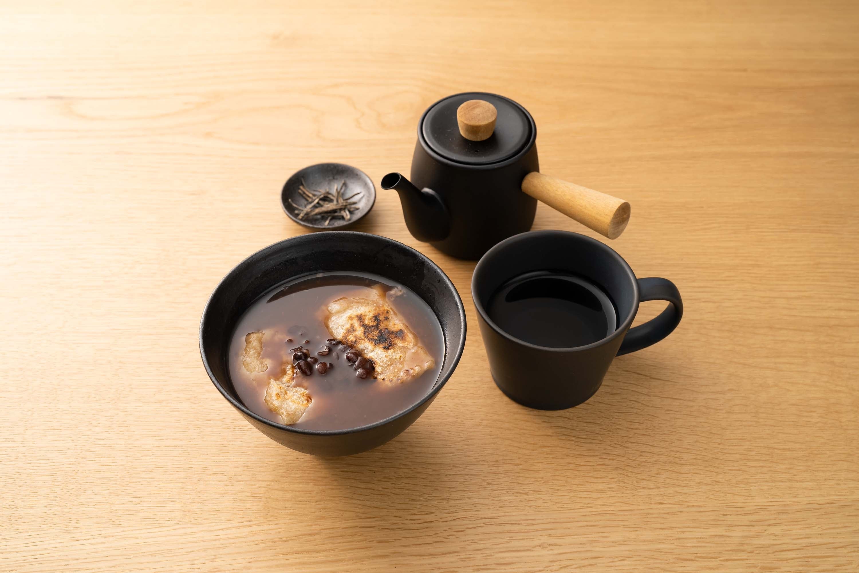 有機小豆 ぜんざいセット　￥1,100（税込1,210）