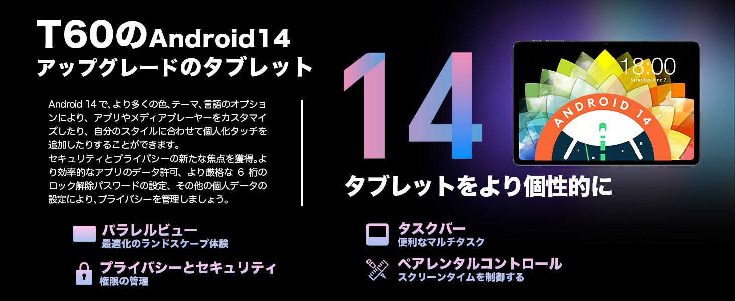 【新品未使用】TECLAST T60 Plus Android14 12インチ 楽天市場】TECLAST T60 Plus Android14 タブレット 12インチ