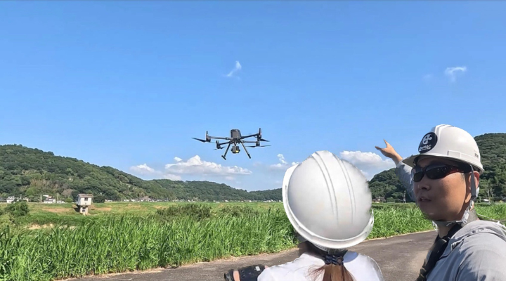 空の路上教習「ドローン災害対策講習」大町自動車学校 佐賀鍋島校