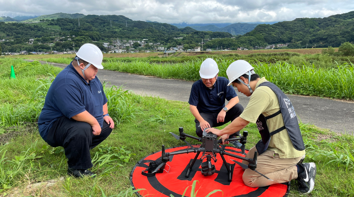 空の路上教習「ドローン災害対策講習」大町自動車学校 佐賀鍋島校