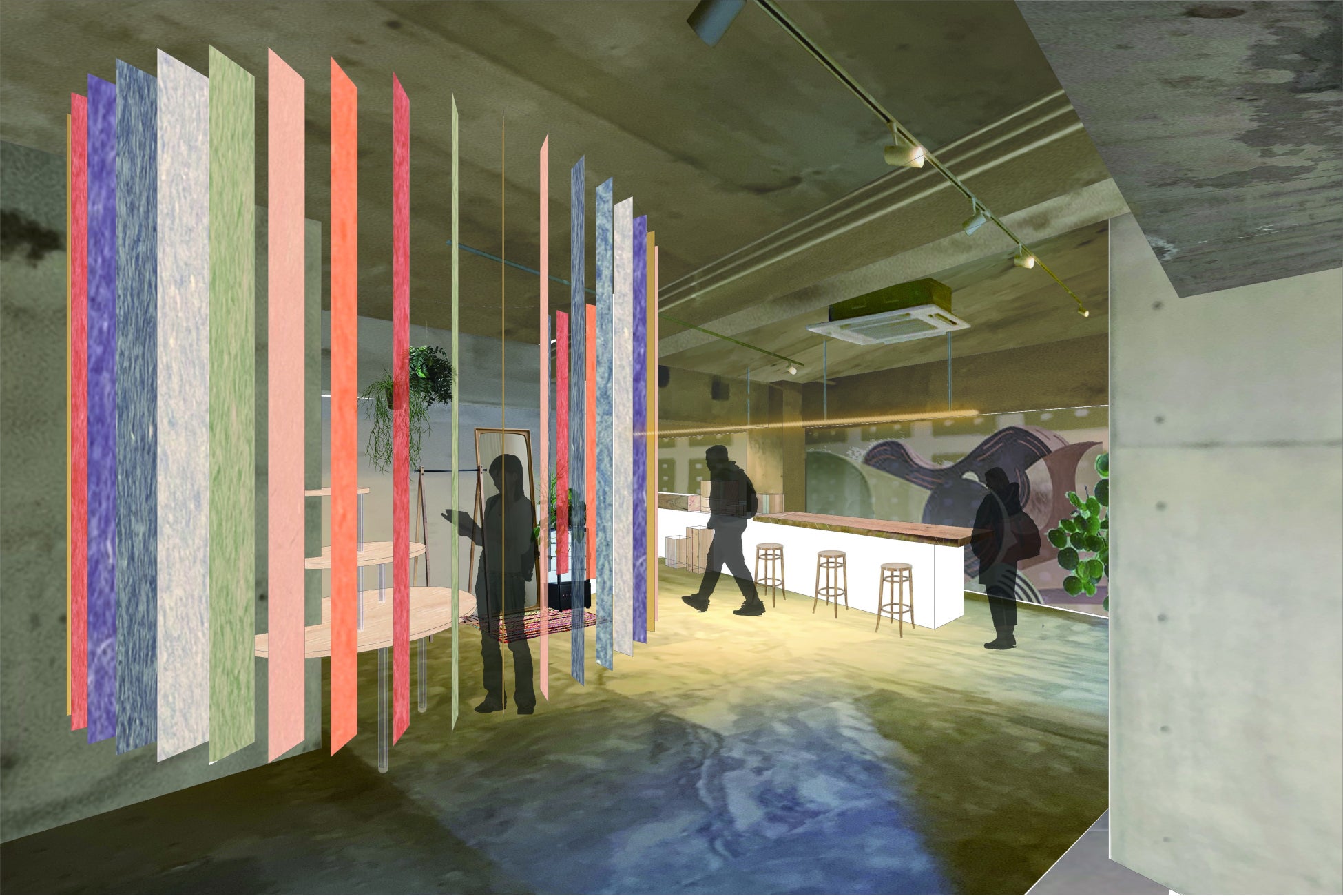 1Fフロント・ロビーまわり イメージパース