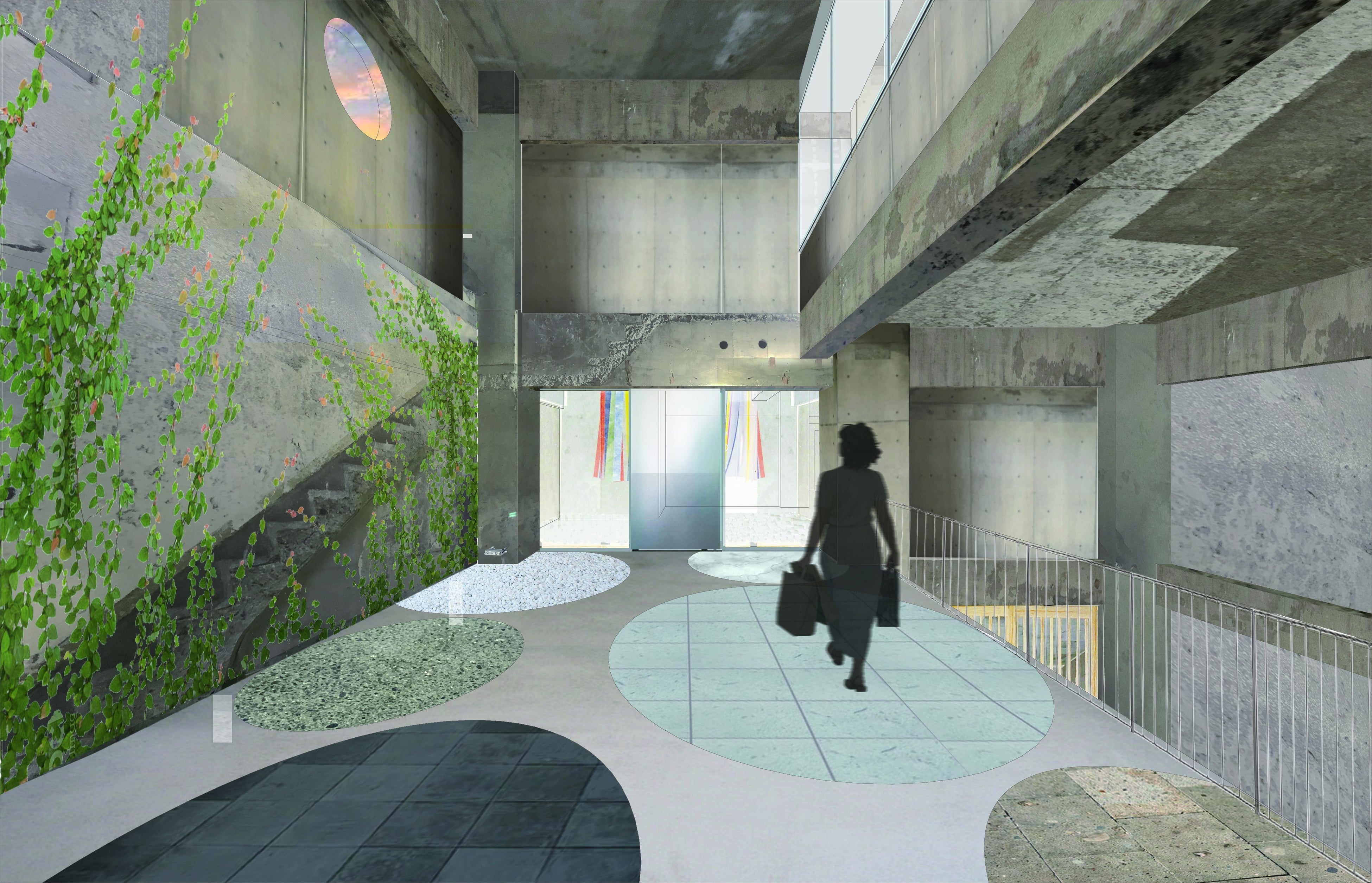 1Fエントランスイメージパース