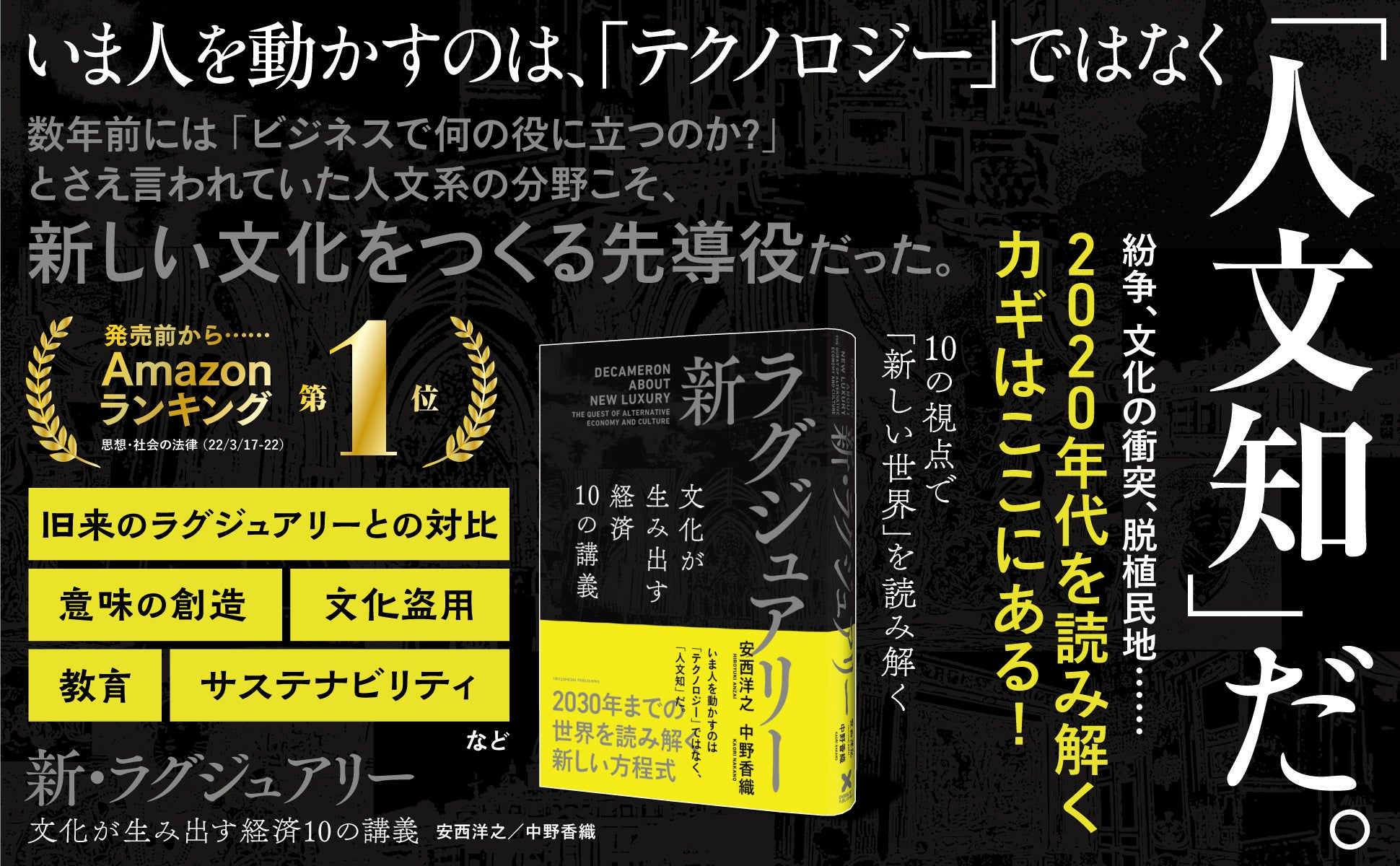紛争 文化衝突 テクノロジーの限界 30年までの世界を読み解くカギはここにある 新 ラグジュアリー 文化が生み出す経済 10の講義 が発売 クロスメディアグループ株式会社のプレスリリース 紛争 文化衝突 テクノロジーの限界 30年までの世界を読み解くカギはここにある 新 ラグジュアリー 文化が生み出す経済 10の講義 が発売 クロスメディアグループ株式会社のプレスリリース