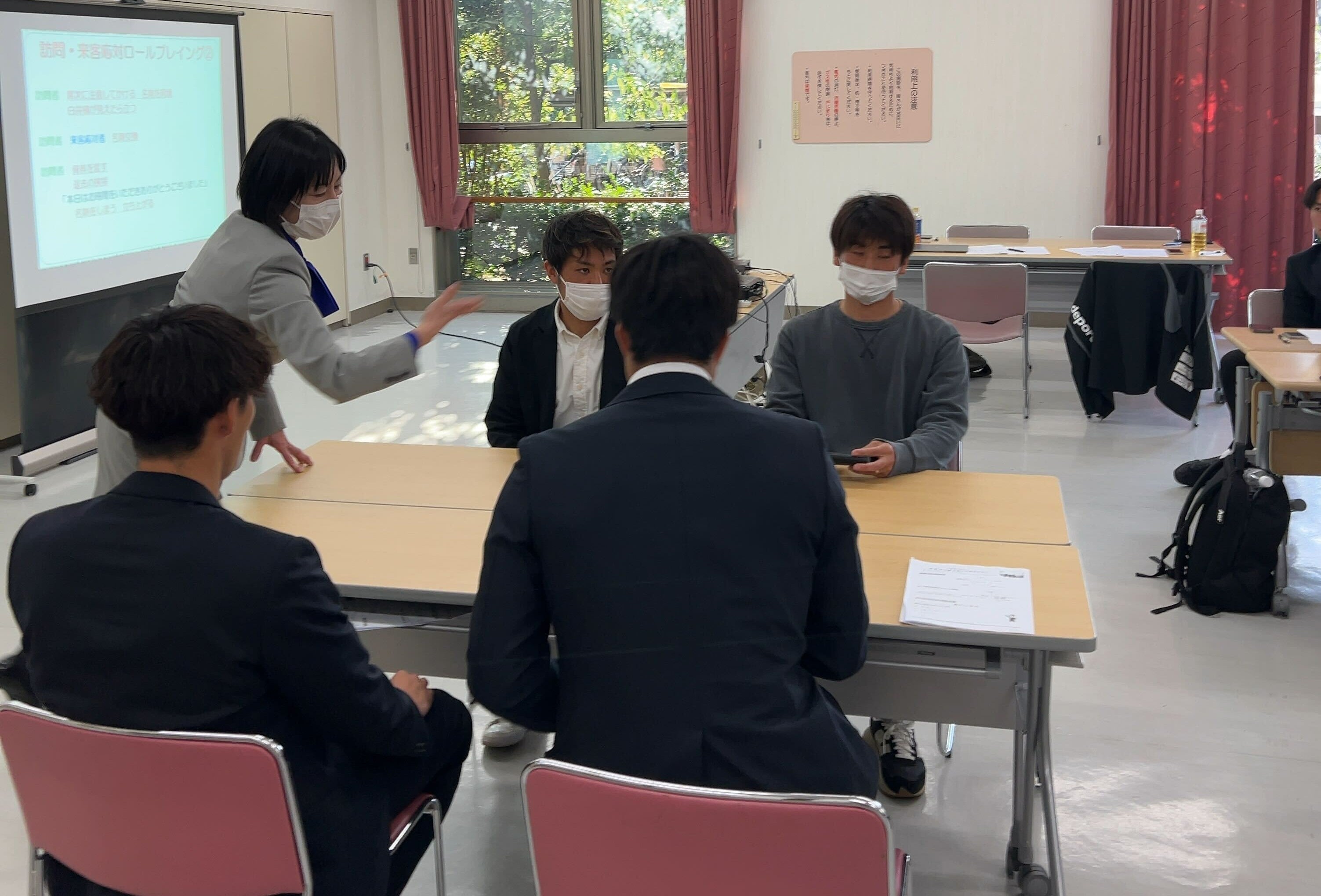 訪問時のロールプレイングの様子