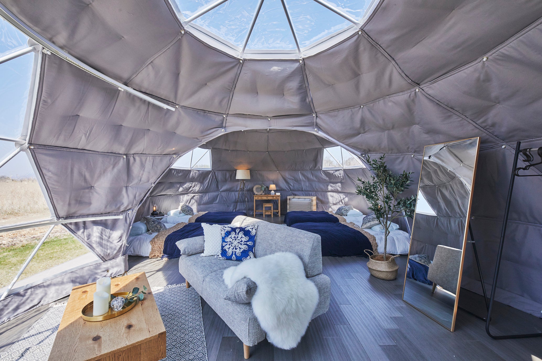 リビングと寝室を分けたツインドーム