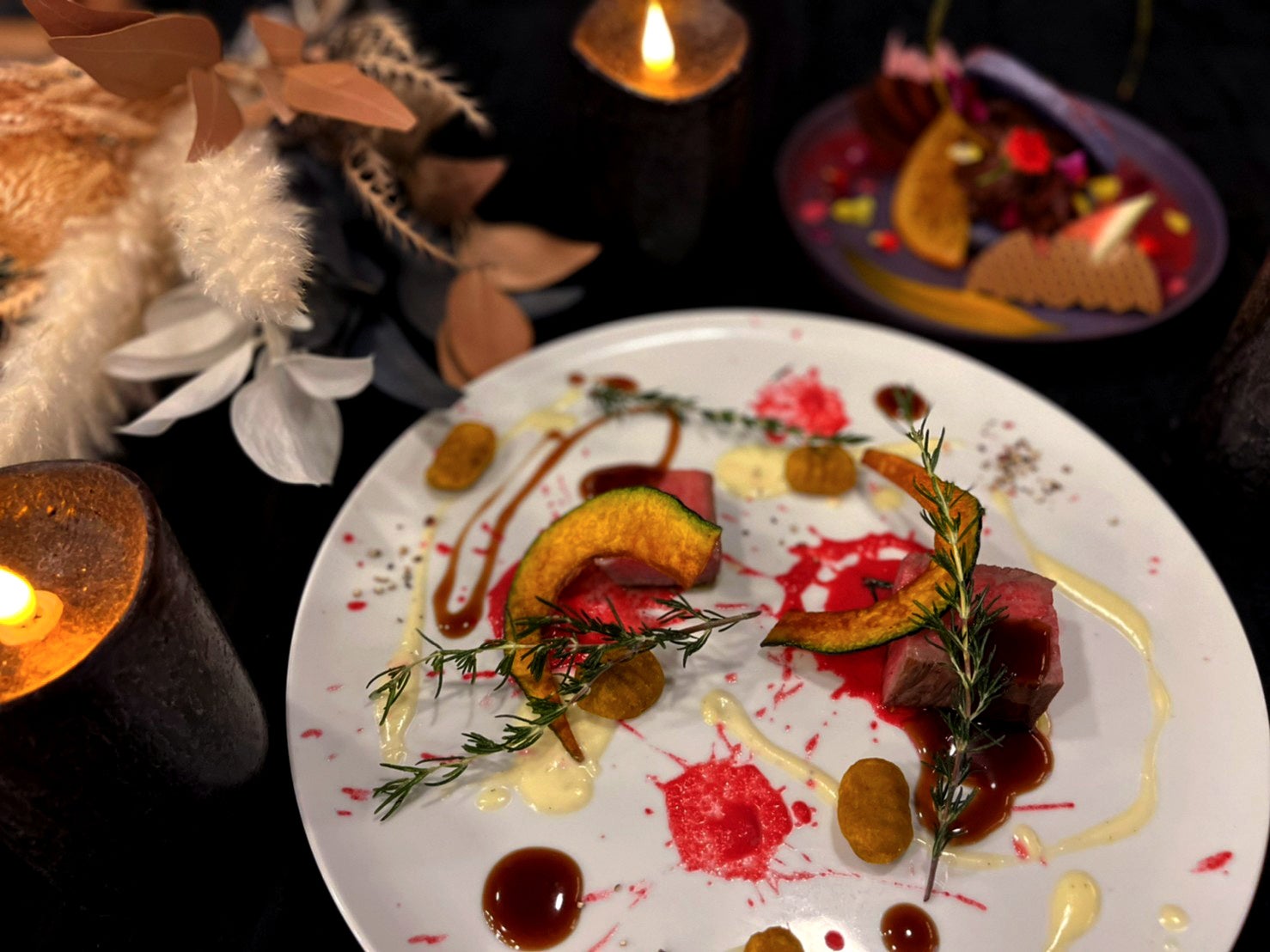 ハロウィーンルーム宿泊者限定のスペシャルディナー